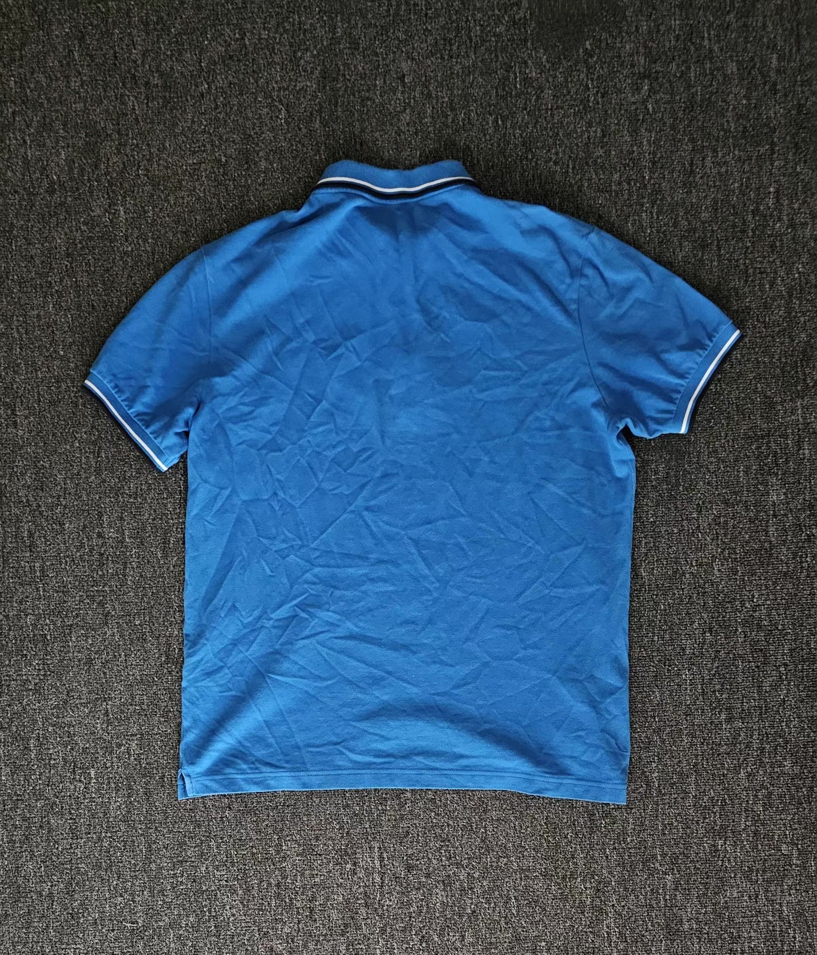 Prada Prada Blue Short Sleeve Polo Shirt, Size US L / EU 52-54 / 3 - 4 Thumbnail