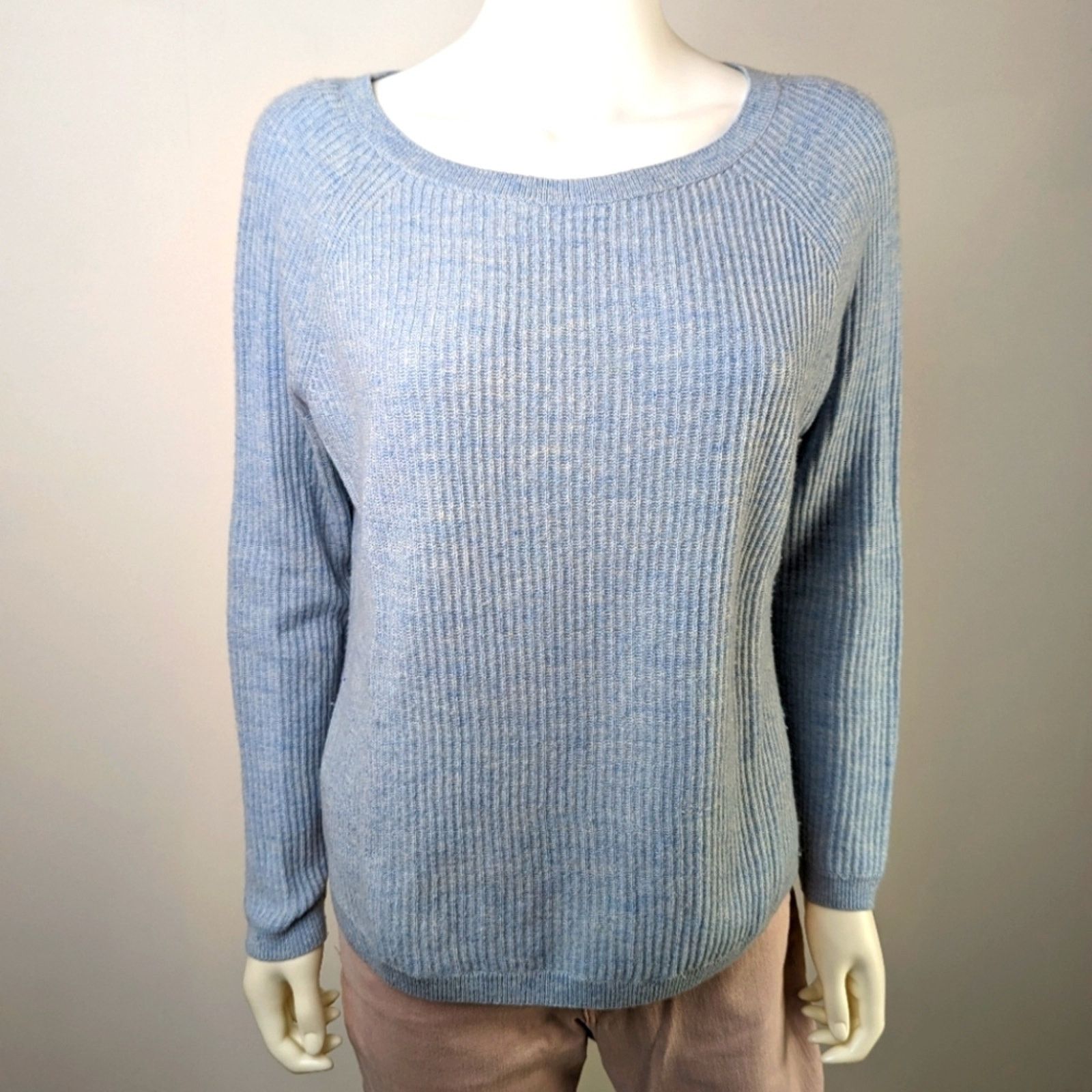 Vince Vince Blue Ribbed Sweater S Size S / US 4 / IT 40 - 1 Thumbnail