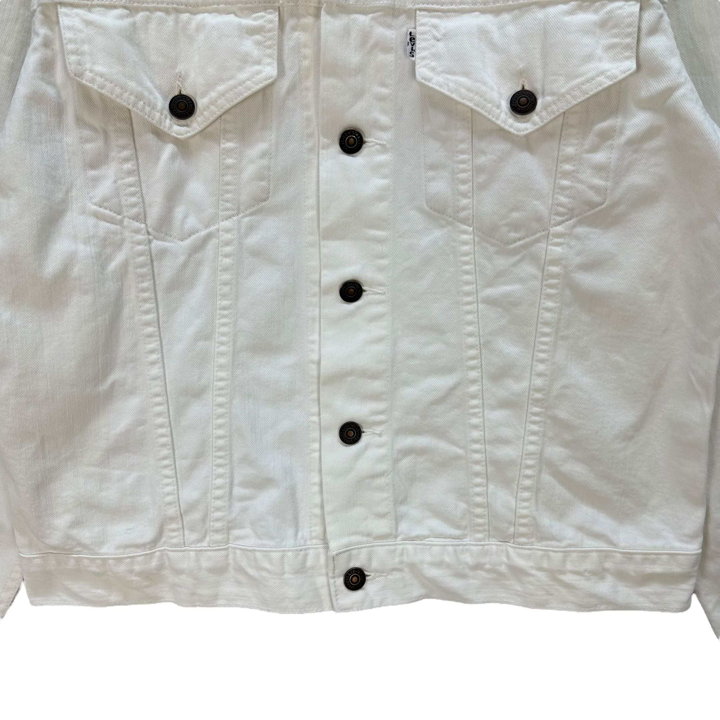 Levi's Vintage LEVI'S 70505 White Denim Jacket White Tab #A42-0965 Size US M / EU 48-50 / 2 - 4 Thumbnail