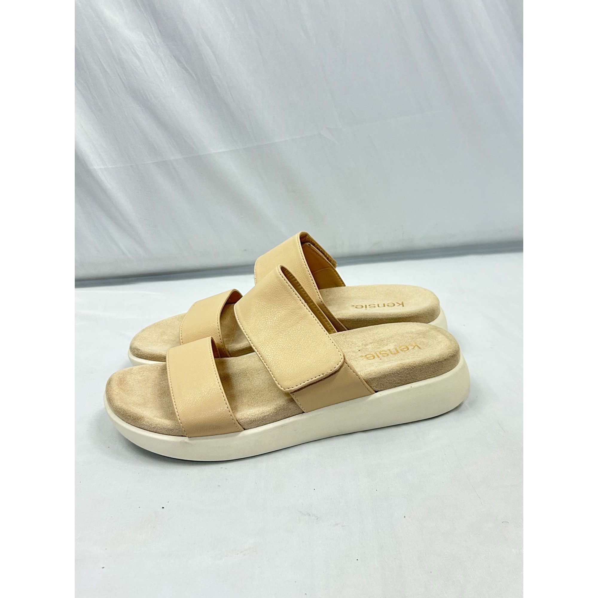 Other Kensie Jipsy Sandals Women 8.5 Tan Platform Slide Comfort Ca Size US 8.5 / IT 38.5 - 4 Thumbnail