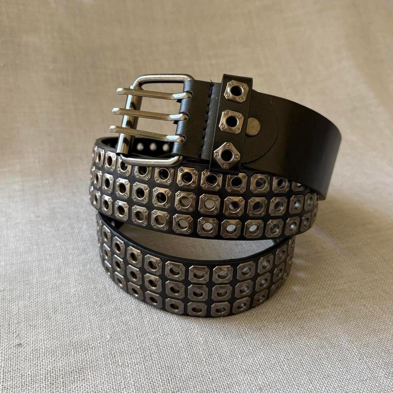 Other Vintage studded metal belt WMNS Size ONE SIZE - 2 Thumbnail