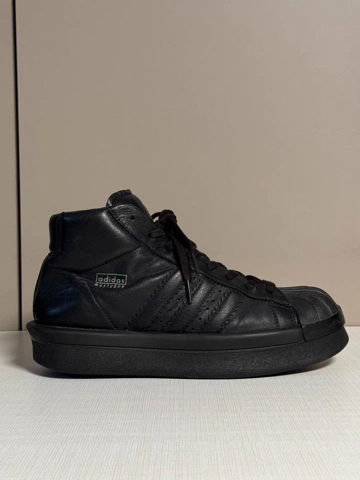 Adidas Rick Owens x Adidas shell front Hi-top Sneaker-2505 Size US 8 / EU 41 - 3 Thumbnail