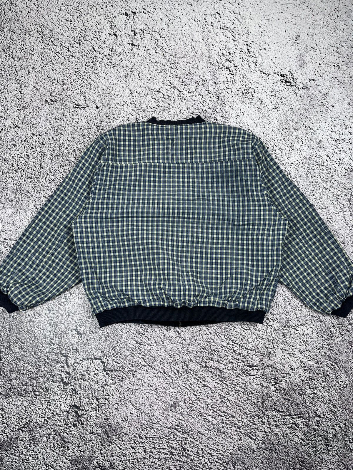 Lacoste Vintage Lacoste Reversible Bomber Jacket Checkered Black Size US XXL / EU 58 / 5 - 5 Thumbnail