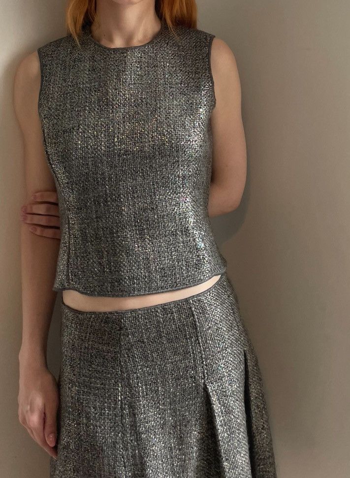Miu Miu Miu Miu FW1998 runway top + skirt set Size S / US 4 / IT 40 - 1 Thumbnail