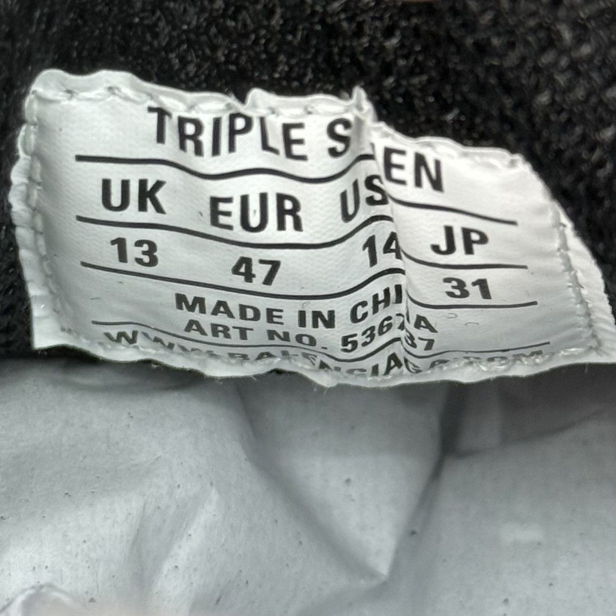 Balenciaga Balenciaga Triple-S Black/White/Green Size US 14 / EU 47 - 6 Thumbnail