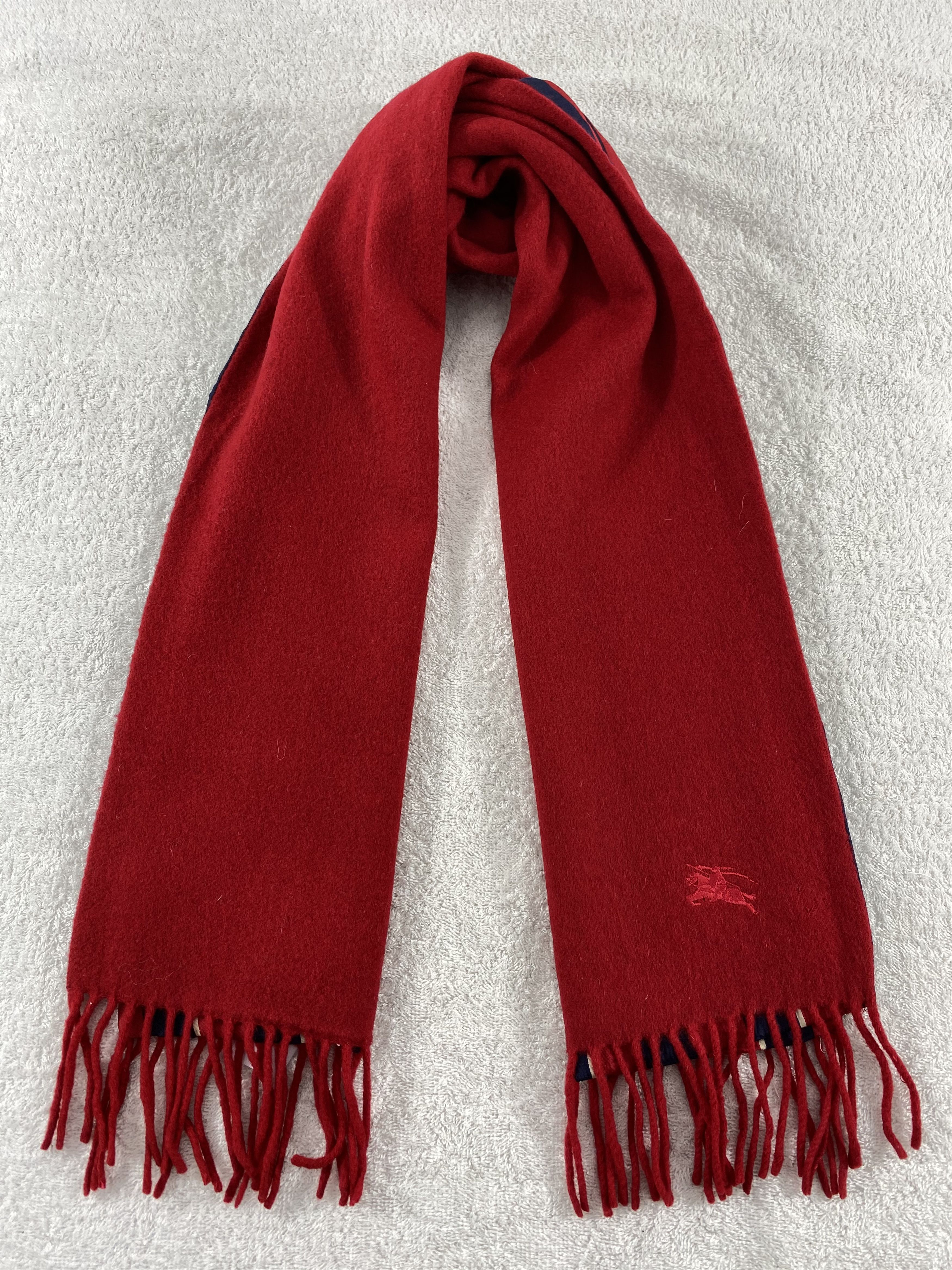 Burberry × Vintage Burberry Scarf / Muffler / Neckwear - WW1639 Size ONE SIZE - 1 Thumbnail