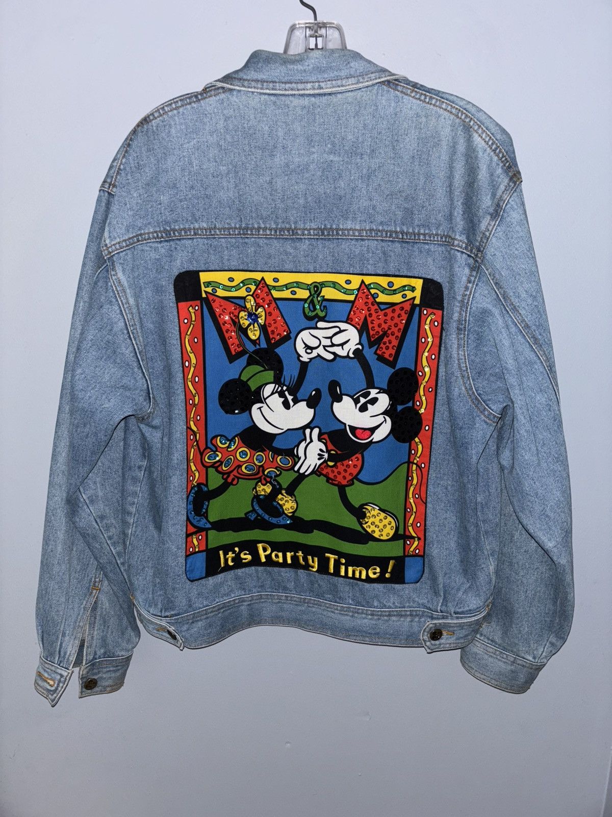 Mickey Mouse Vintage Mickey And Minnie denim jacket Size M / US 6-8 / IT 42-44 - 6 Thumbnail