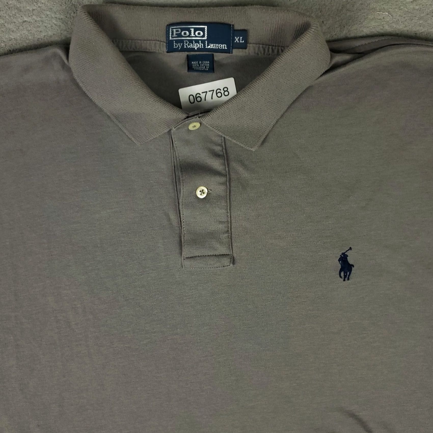 Ralph Lauren Ralph Lauren Polo Shirt Mens XL Gray Pony Casual Short Sleeve Polo Woman Size US XL / EU 56 / 4 - 2 Thumbnail