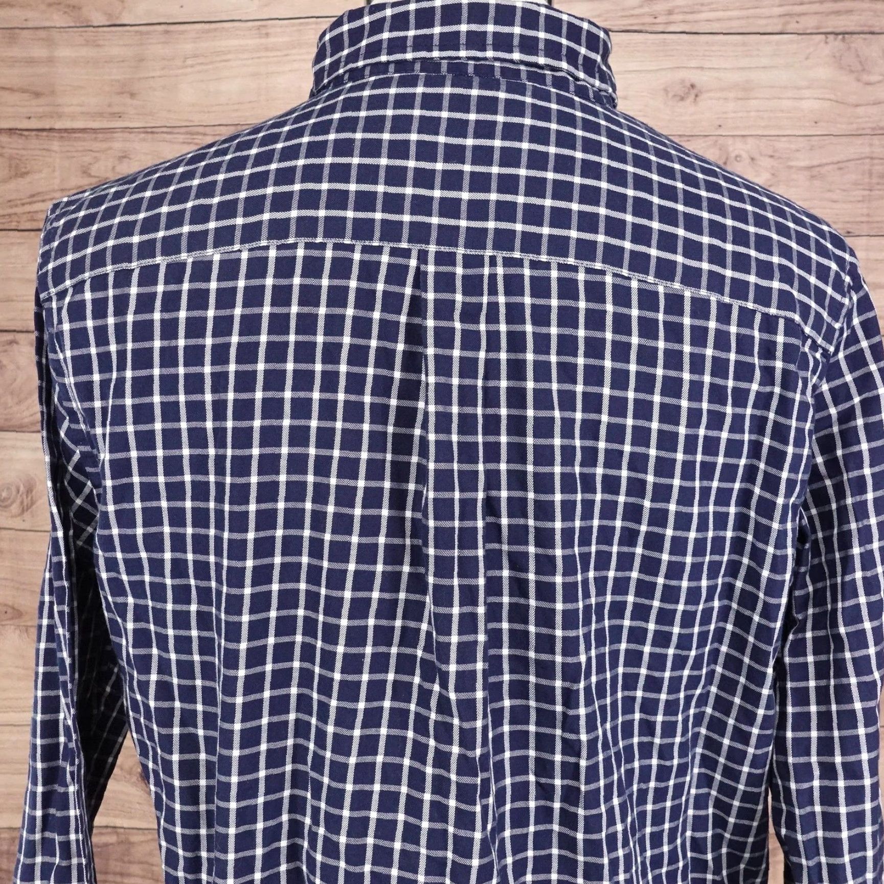 Chaps Chaps Shirt Mens Medium Blue White Plaid Button Down Easy Care Twill Classic Size US M / EU 48-50 / 2 - 5 Thumbnail