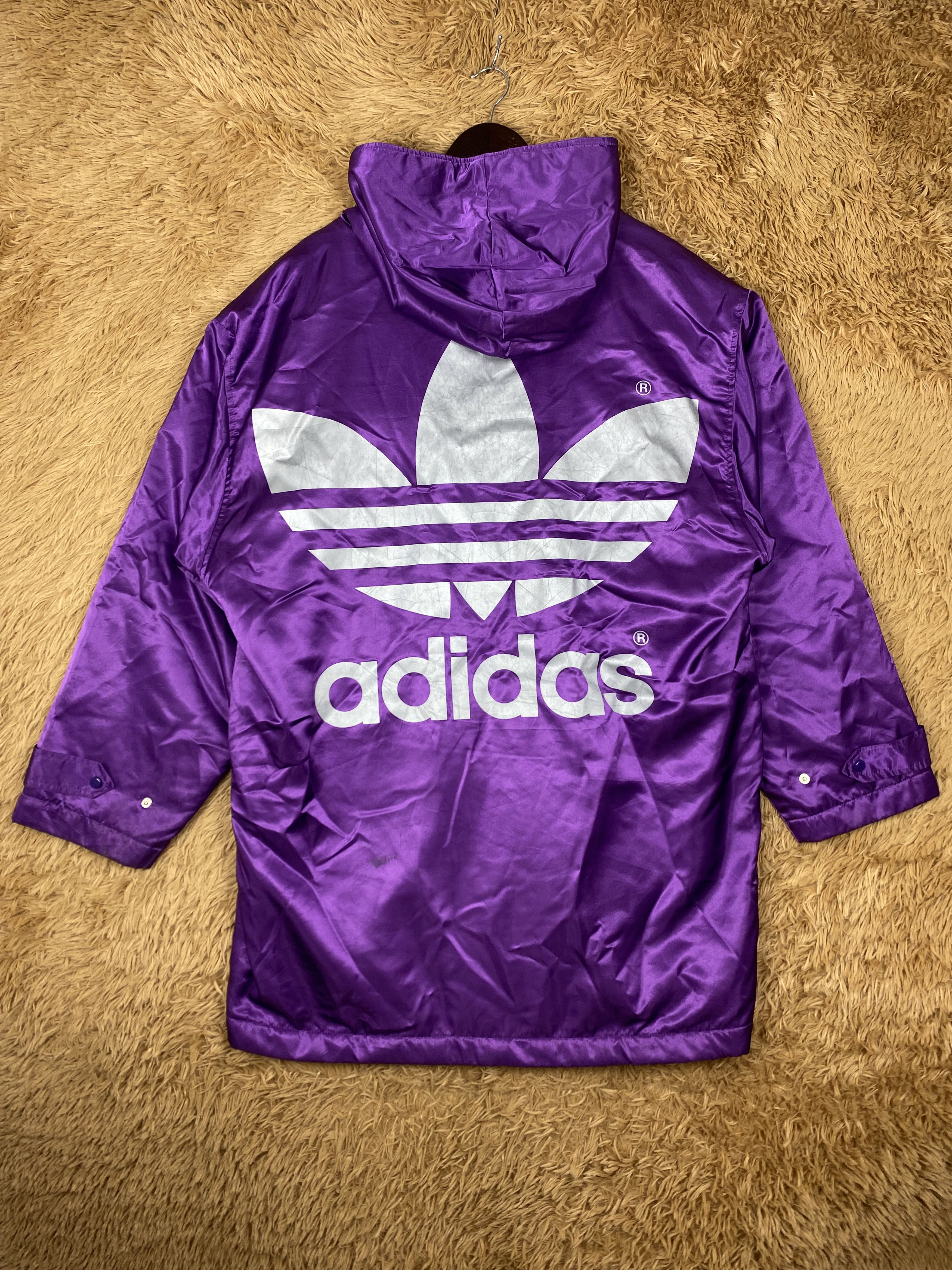 Adidas Vintage Adidas Fleece Lining Long Jacket DJ0425 Size US L / EU 52-54 / 3 - 1 Thumbnail