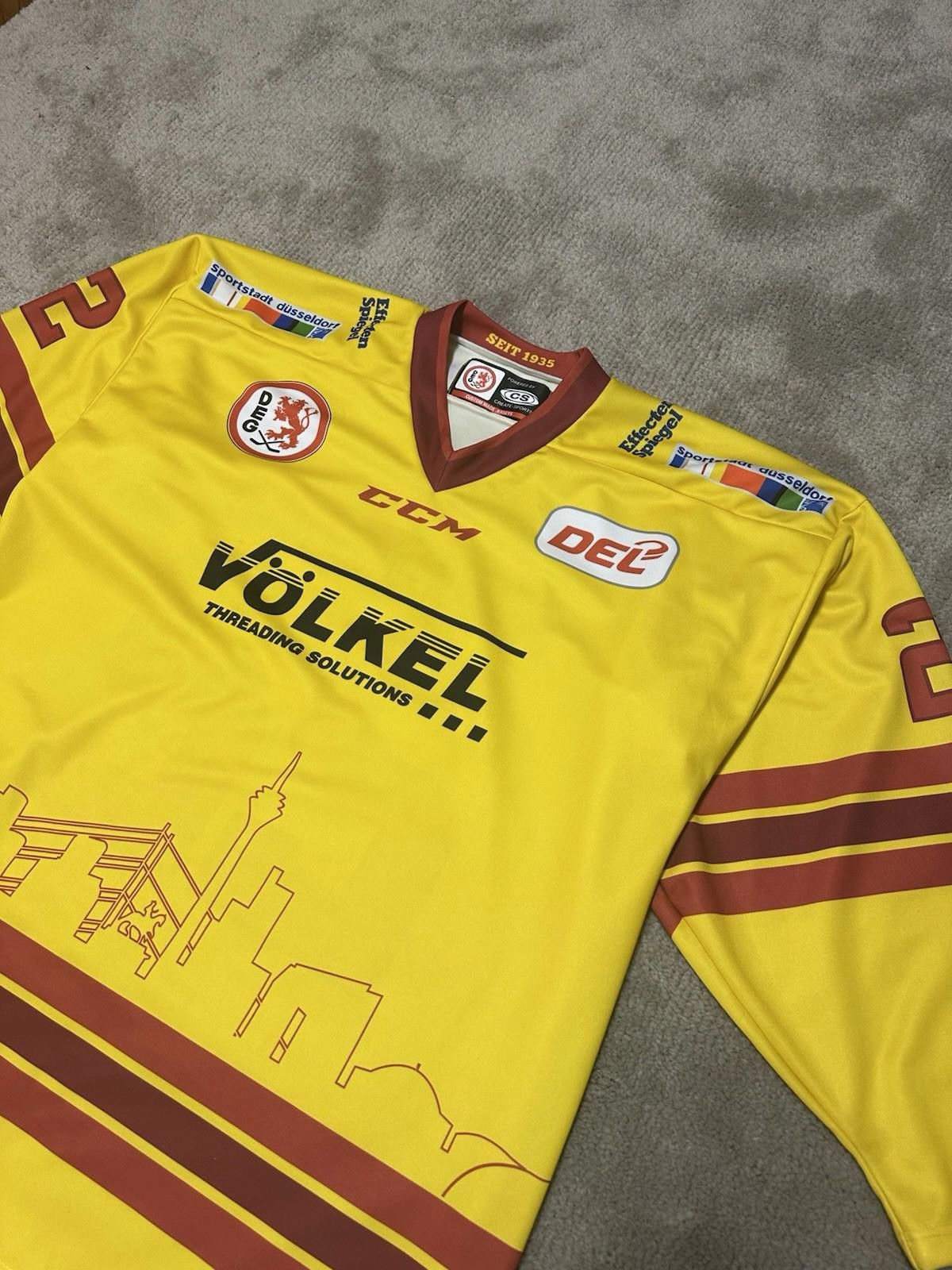 Ccm Düsseldorfer EG CCM Hockey Jersey Germany NEHRING #22 Sz XL Size US XL / EU 56 / 4 - 4 Thumbnail