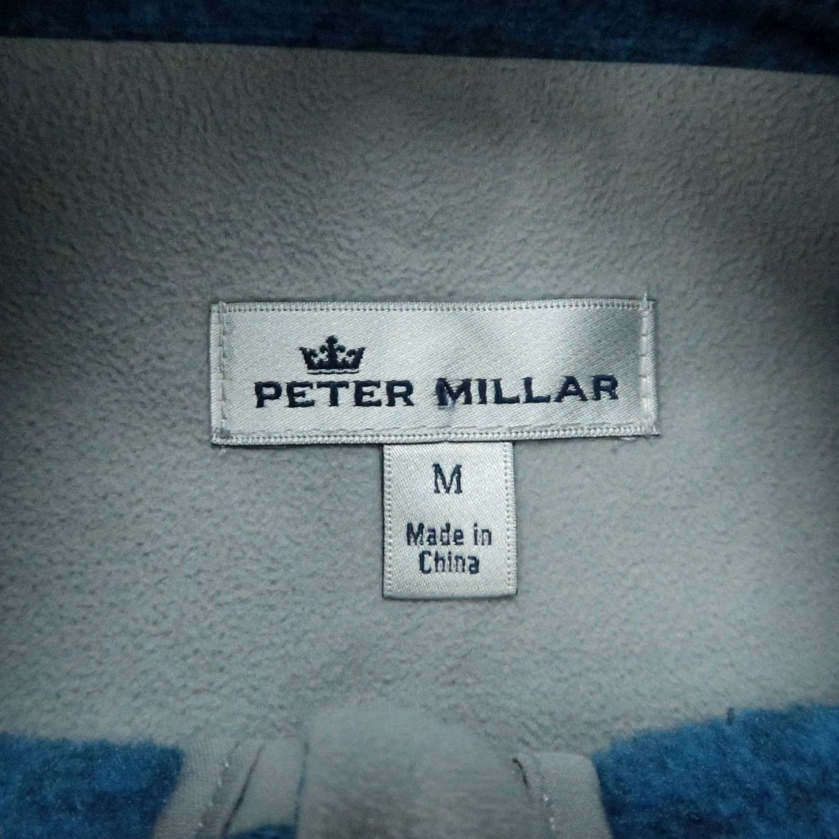 Peter Millar Peter Millar Jacket Mens Medium Blue Fleece Full Zip Pockets Golf Sweater Knit Size US M / EU 48-50 / 2 - 3 Thumbnail