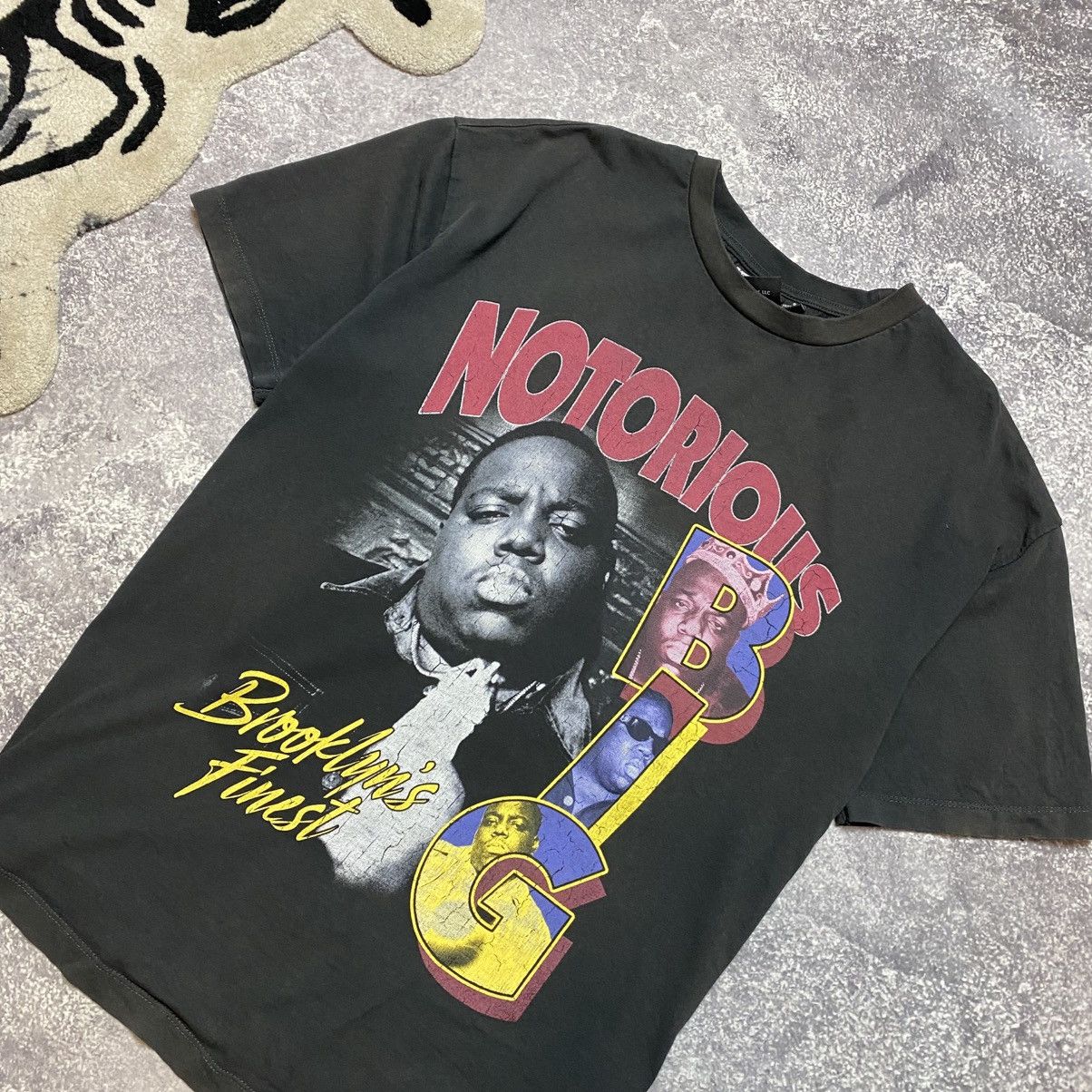 Rap Tees Vintage Notorius BIG Graphic logo 90’s rap faded tee Size US S / EU 44-46 / 1 - 2 Thumbnail