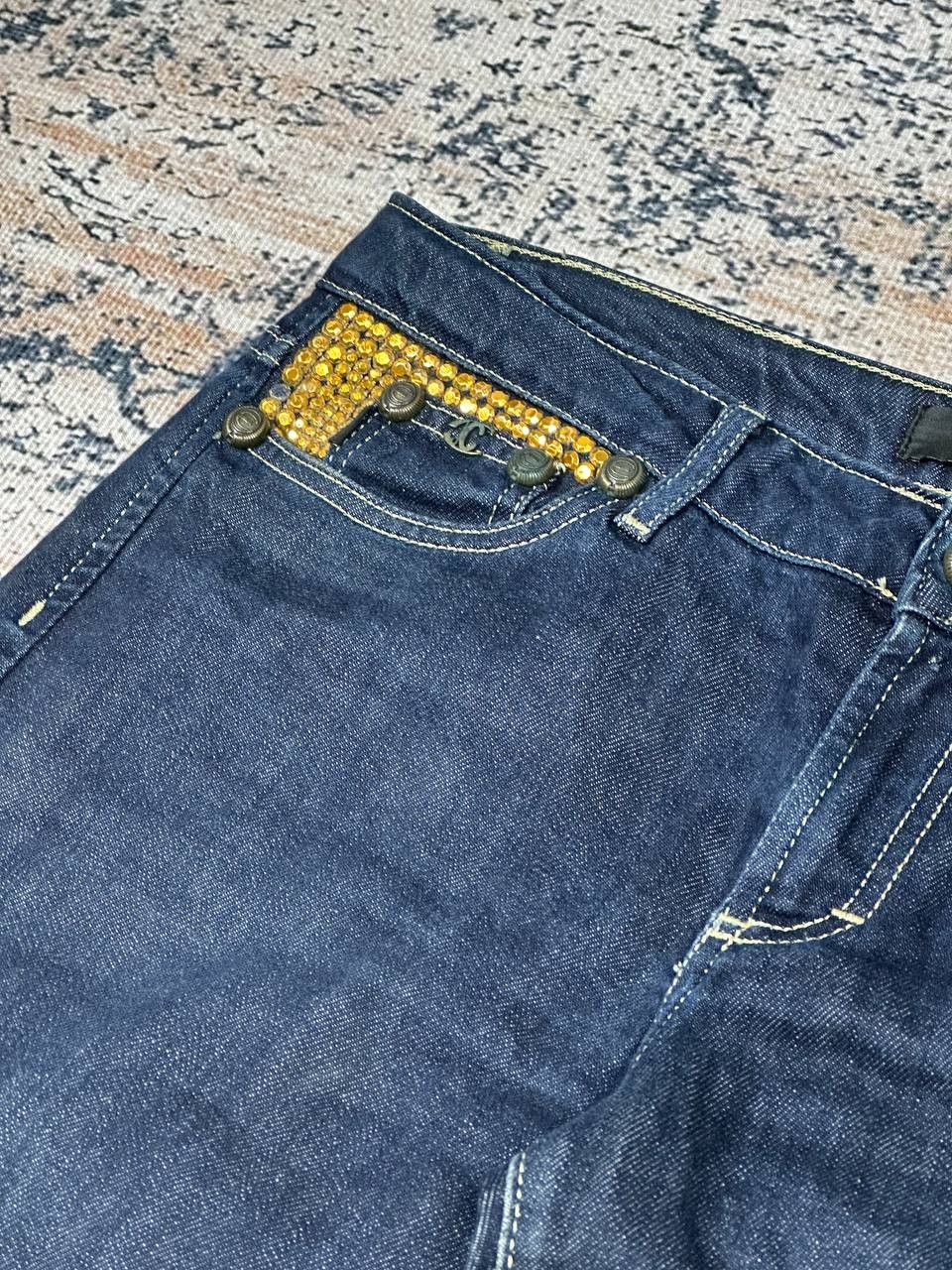 Just Cavalli Vintage Slim Just Cavalli Jeans Rhinestone Y2K Size 29" - 6 Thumbnail