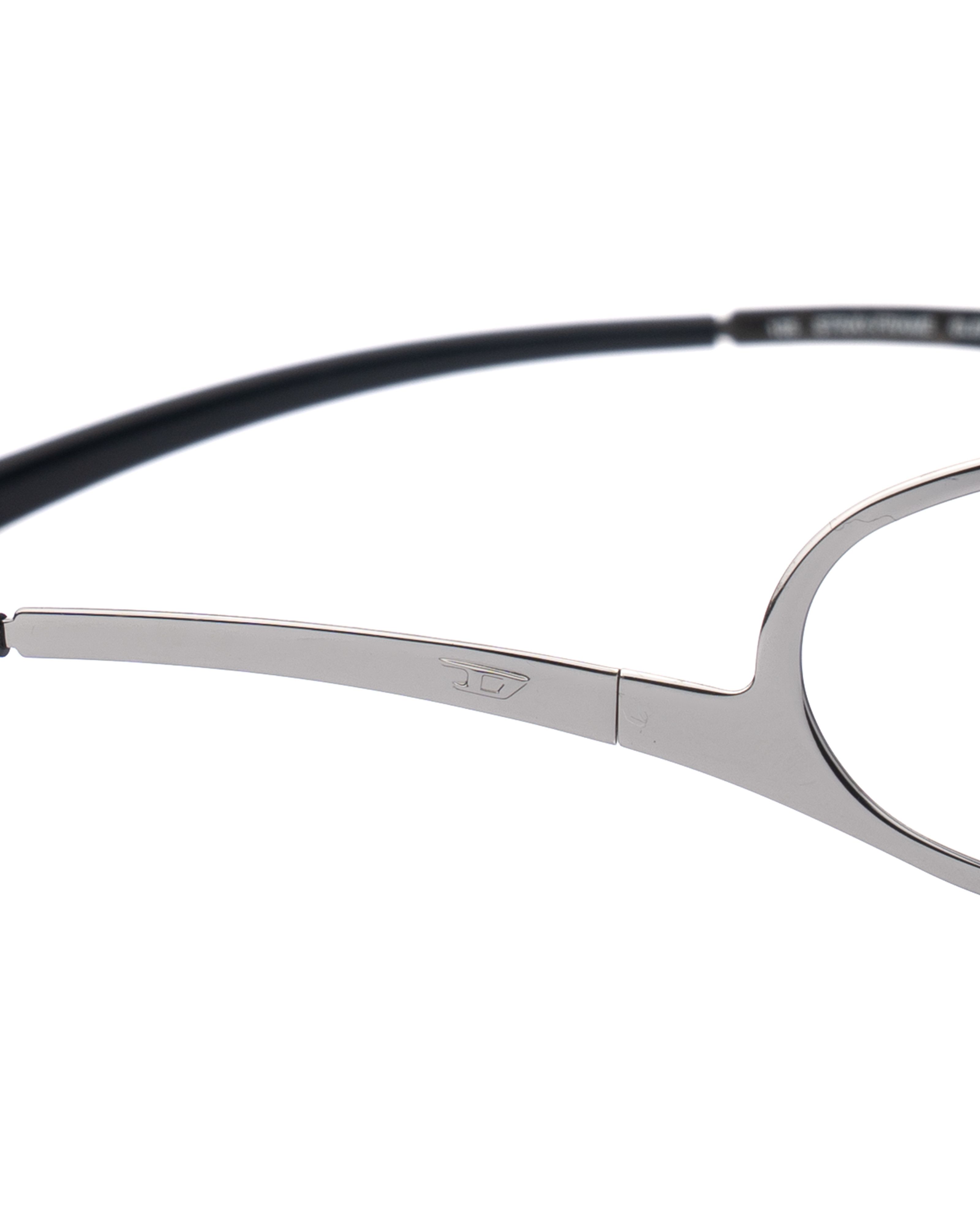 Diesel Diesel '90s Blue Rimless Cut-Out Sunglasses Size ONE SIZE - 3 Thumbnail
