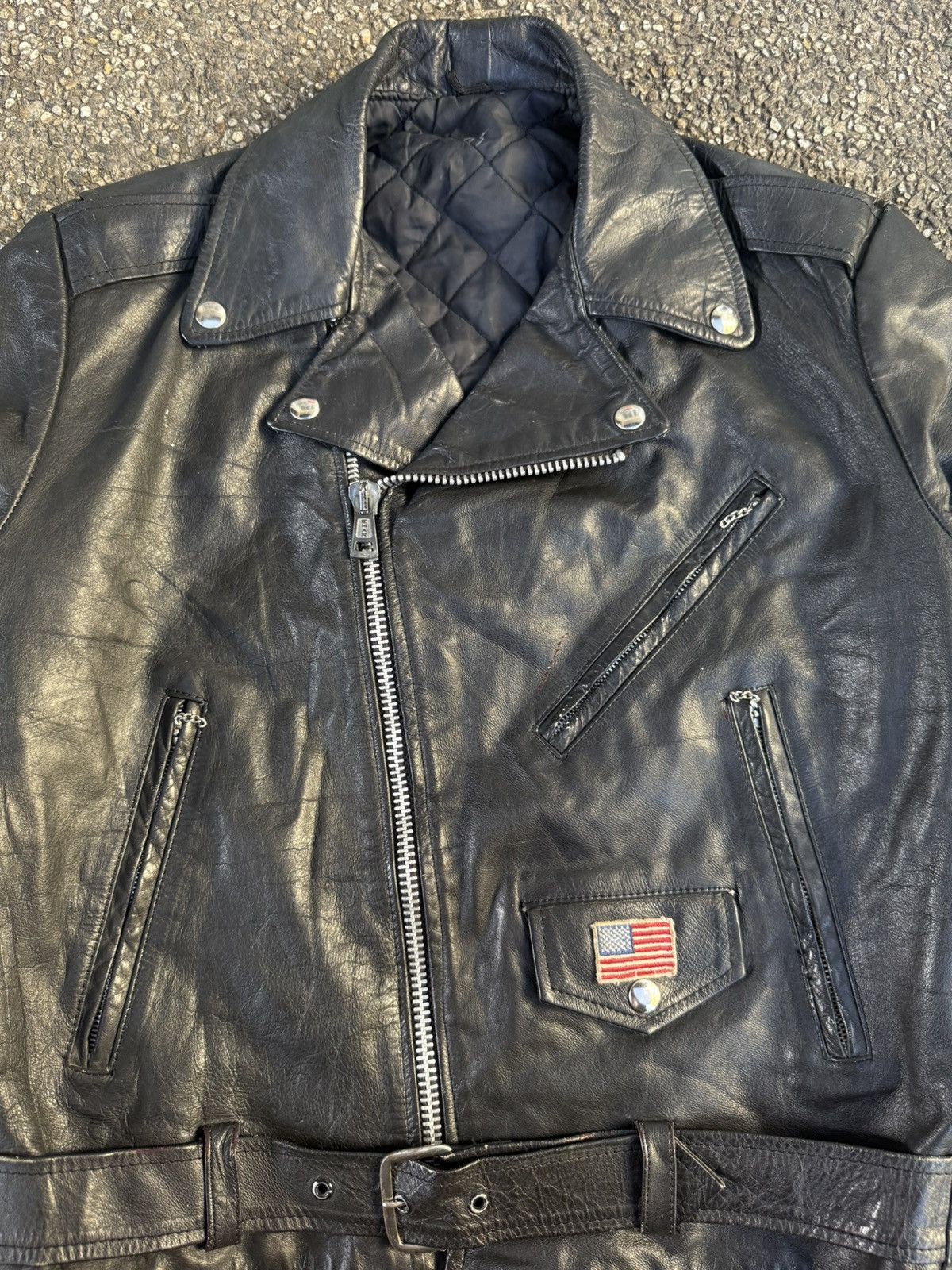 Sears 70's-80's Sears Made in USA Leather Biker Size US S / EU 44-46 / 1 - 3 Thumbnail