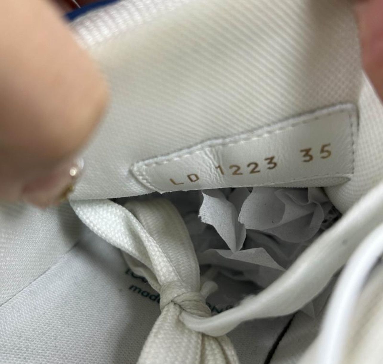 Louis Vuitton louis vuittion trainer denim blue white 0079-yq Size US 4 / IT 34 - 5 Thumbnail