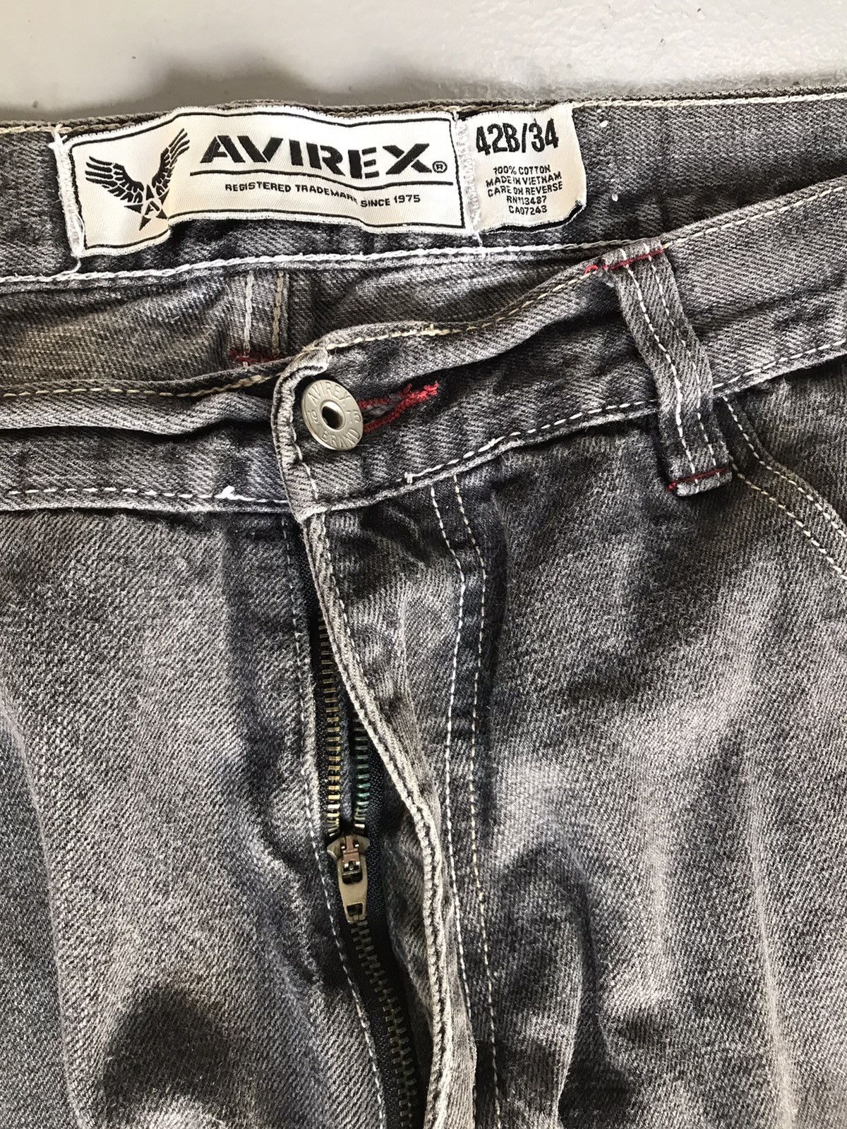Avirex Vintage Avirex cross embroidered loose fit denim Size US 42 / EU 58 - 4 Thumbnail