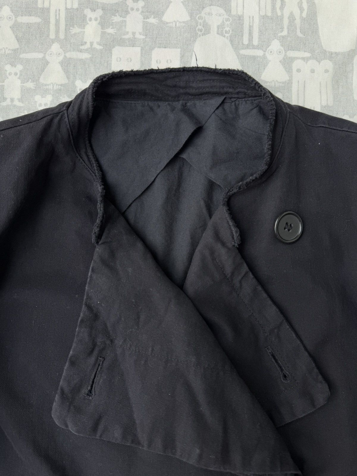 Maison Margiela Maison Martin Margiela AW04 Raw Collar Faded Cotton Caban Size US S / EU 44-46 / 1 - 2 Thumbnail