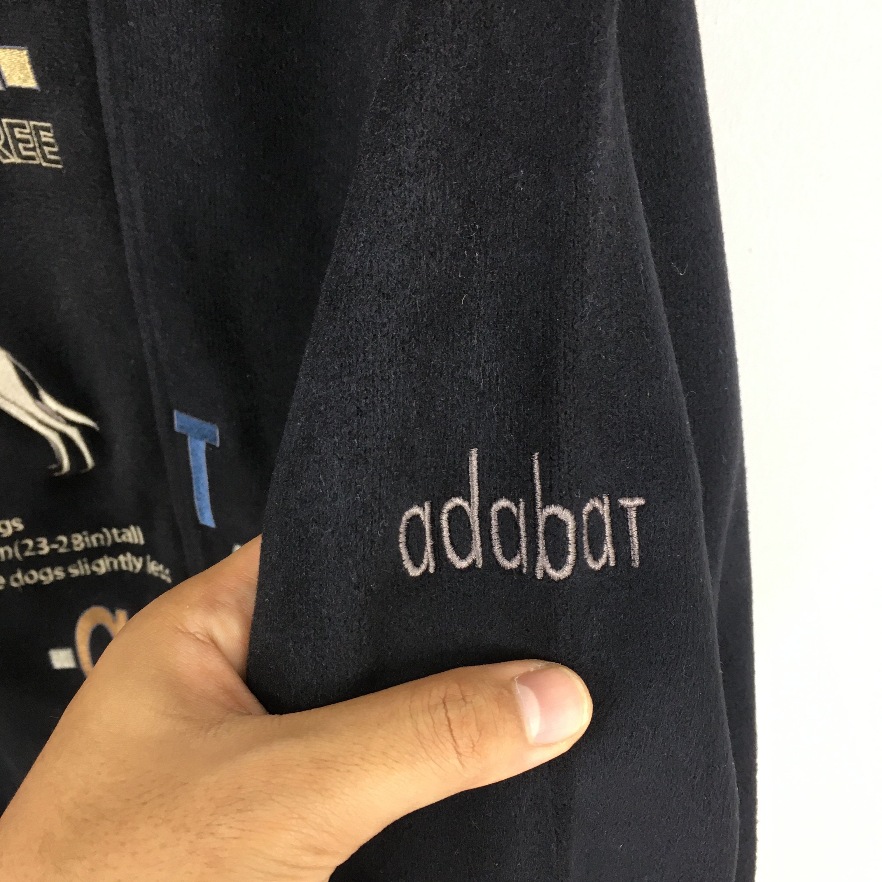 Vintage Vintage Adabat Dog Black Sweatshirt Large Size US L / EU 52-54 / 3 - 6 Thumbnail