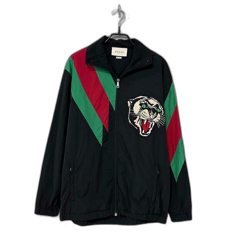 Gucci Black Striped Animal Jacket by Gucci-yf Size US XS / EU 42 / 0 - 1 Thumbnail