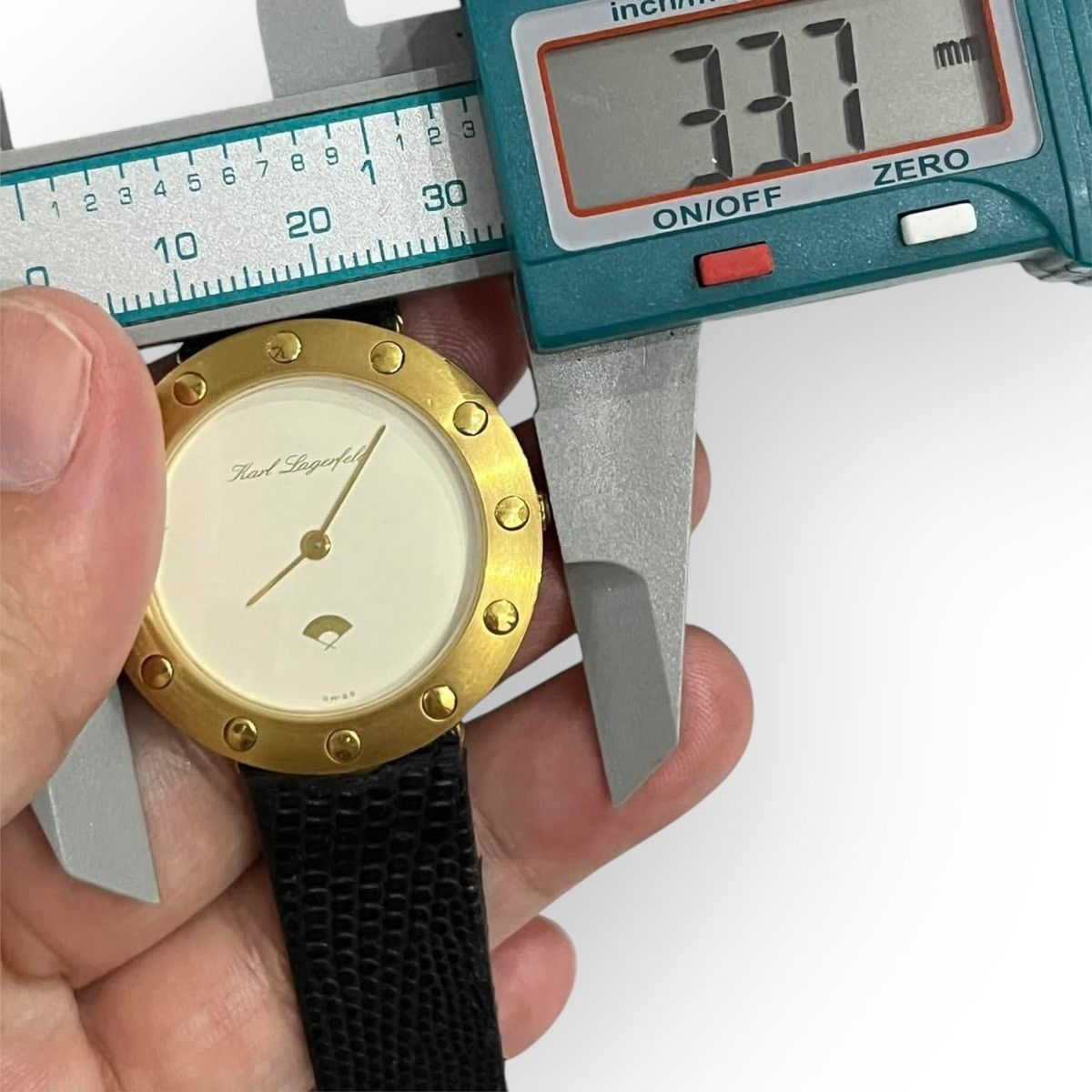 Karl Lagerfeld Vintage Rare 80s Karl Lagerfeld Swiss Made Watch Size ONE SIZE - 3 Thumbnail