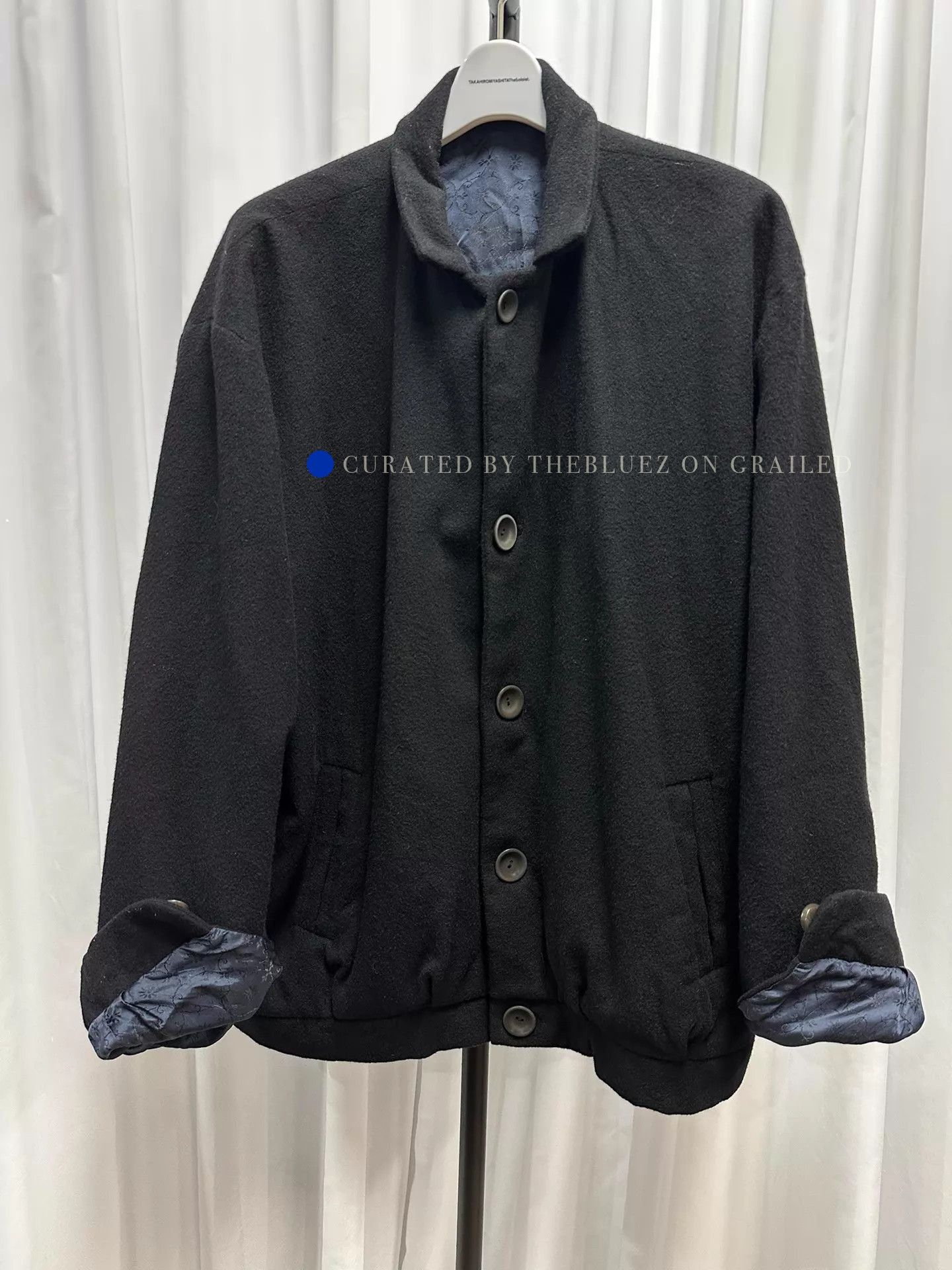 Geoffrey B. Small Hand-Dyed Cashmere Jacket in Black Size US S / EU 44-46 / 1 - 1 Thumbnail