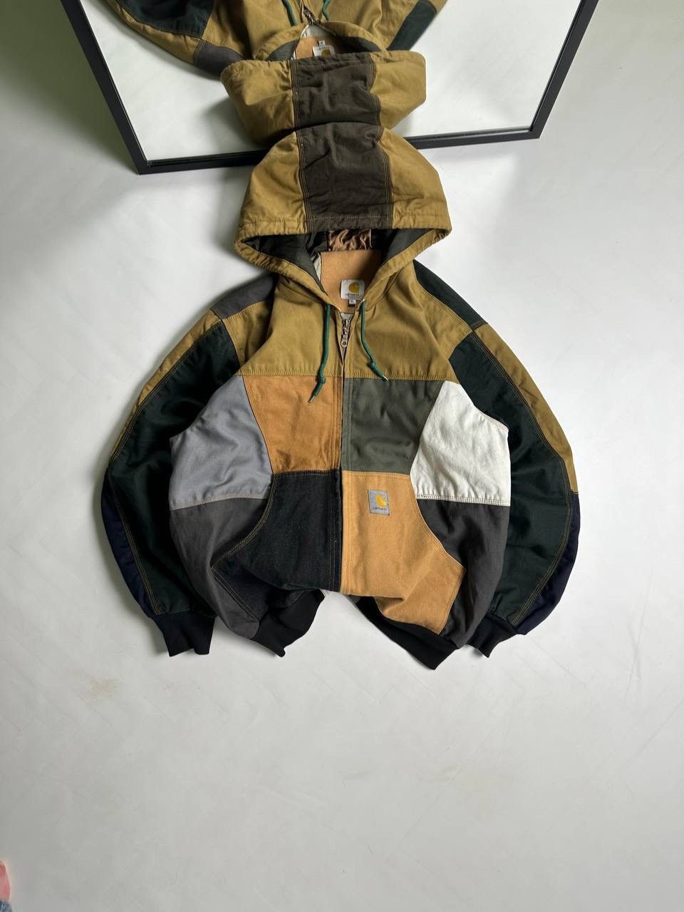 Carhartt Vintage 90s Carhartt Patchwork Reworked USA Streetwear Size US XL / EU 56 / 4 - 1 Thumbnail