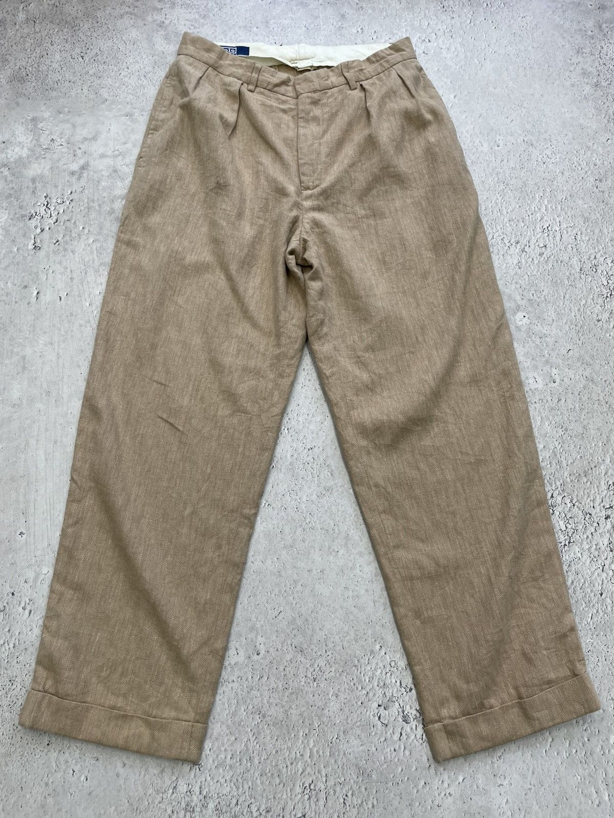 Polo Ralph Lauren casual pants cotton/linen y2k