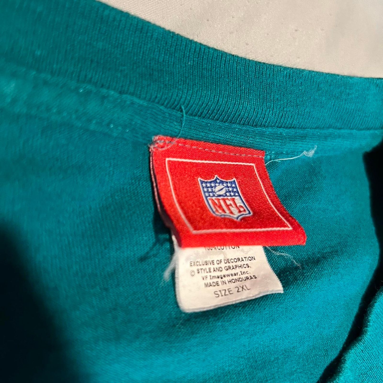 NFL Vintage miami dolphins stitched tee Size US XXL / EU 58 / 5 - 5 Thumbnail