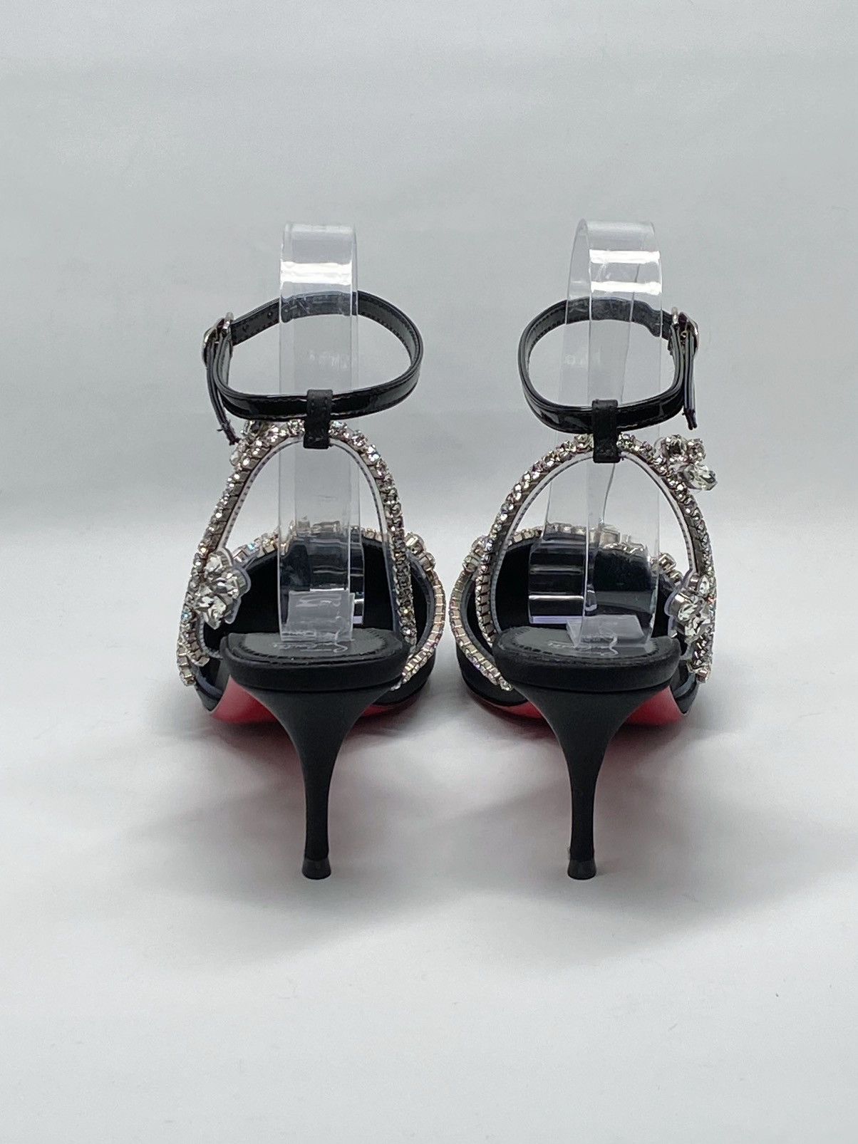 Christian Louboutin Christian Louboutin Crystal-Embellished Satin Pump size 37.5 Size US 7.5 / IT 37.5 - 9 Thumbnail