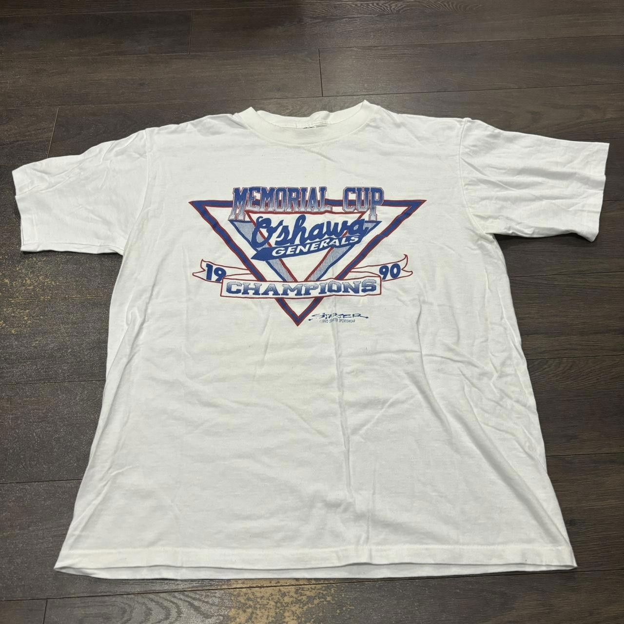 Starter Vintage Oshawa Generals Memorial Cup Champions T Shirt 1990 Size US L / EU 52-54 / 3 - 3 Thumbnail