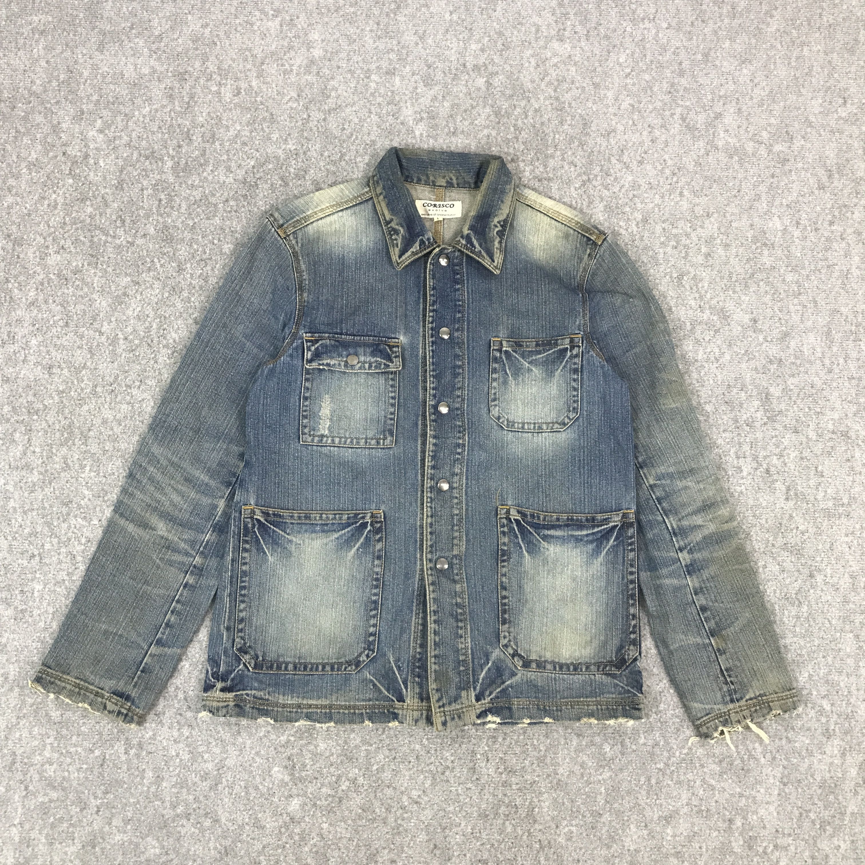Japanese Brand DENIM CORISCO JACKET Size US L / EU 52-54 / 3 - 1 Thumbnail