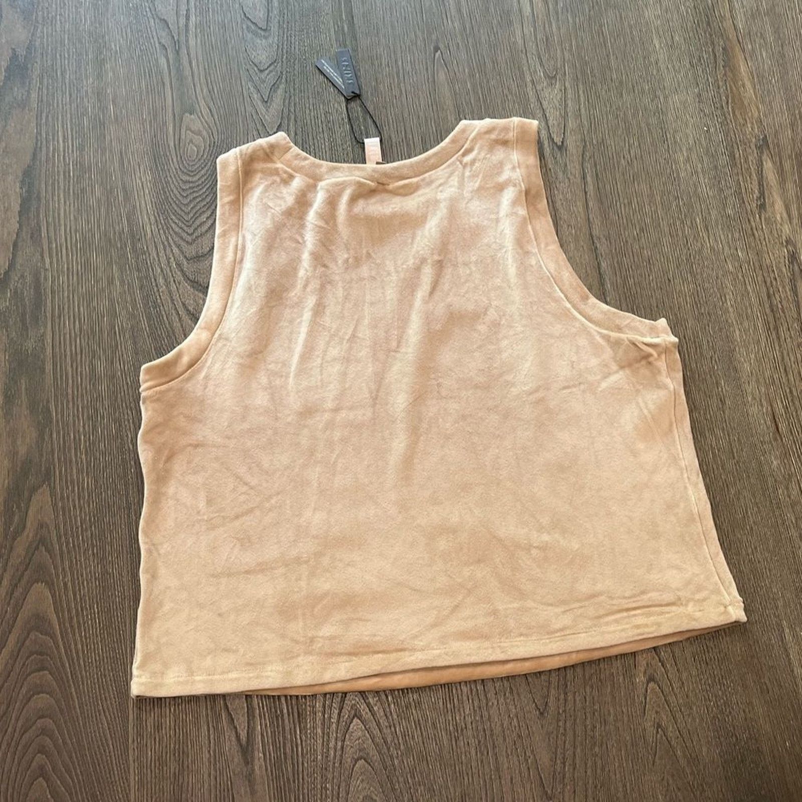 SKIMS NWT Skims Velour Crewneck Tank Honey Size 4X Size 4XL / US 24-26 - 4 Thumbnail