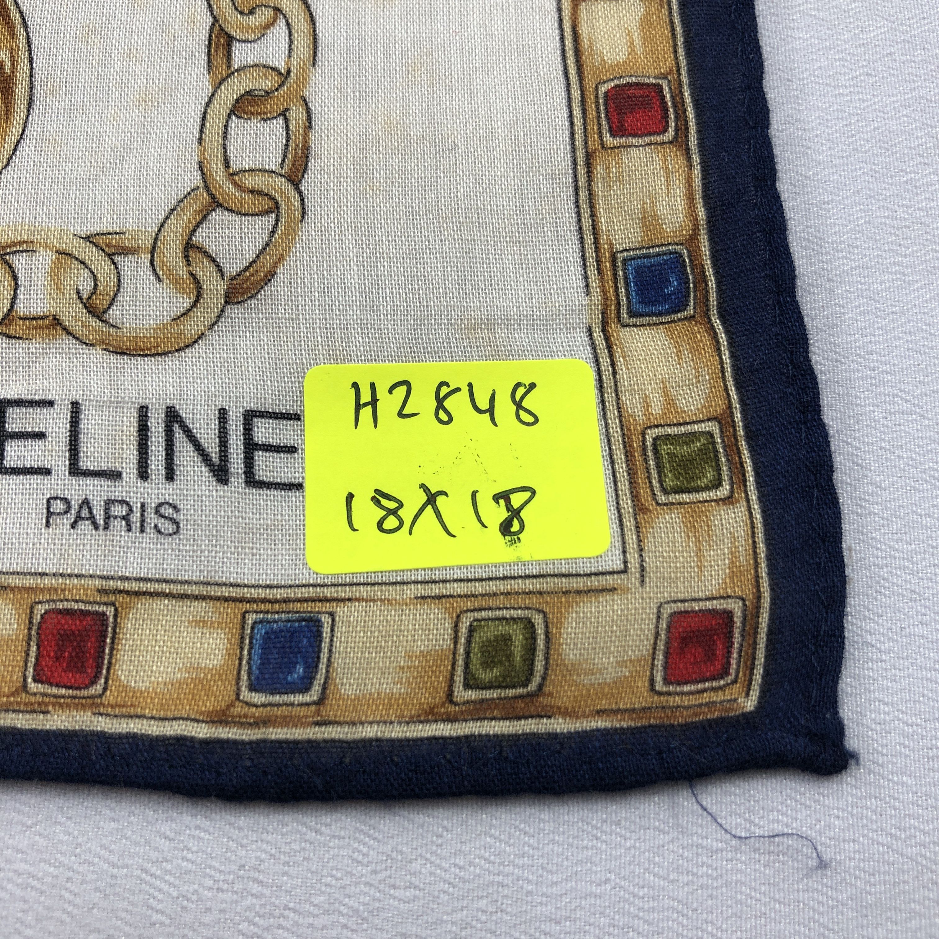 Celine Celine Handkerchief Neckerchief Bandana H2848 Size ONE SIZE - 13 Thumbnail