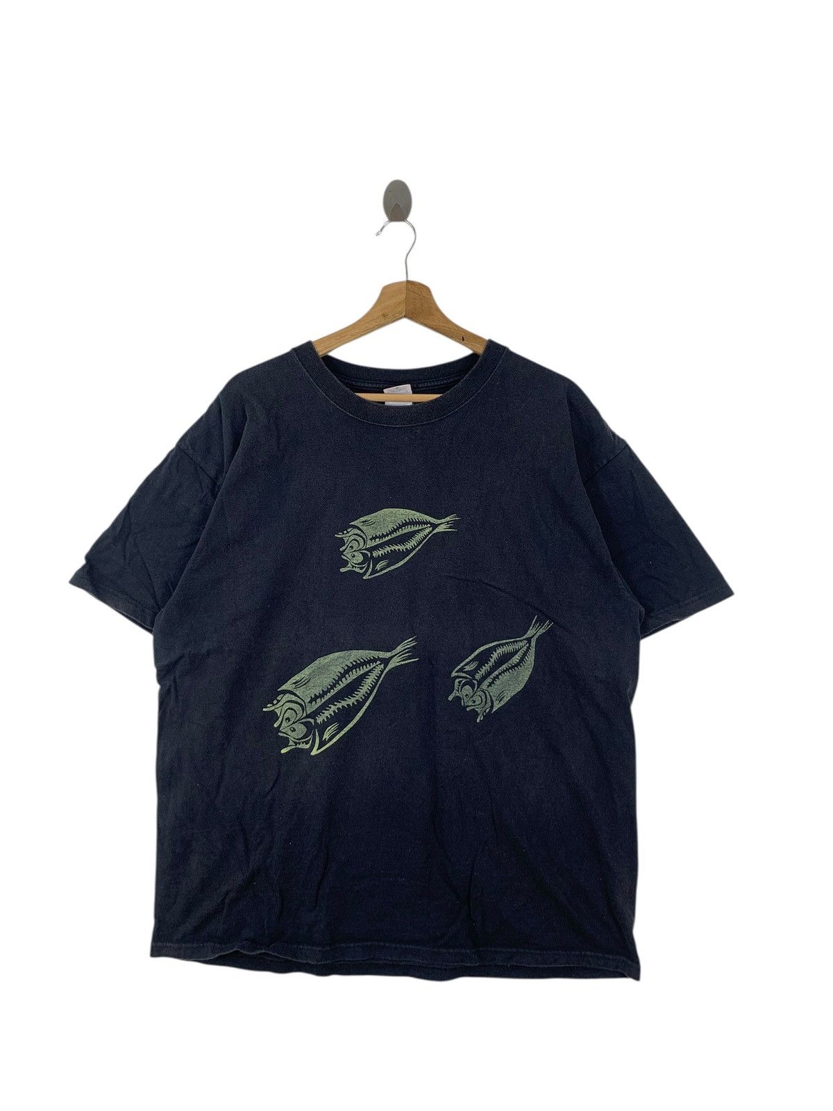 Vintage Vintage HORSE MACKEREL FILLET FISH Illustration Tee Shirt Size US XL / EU 56 / 4 - 3 Thumbnail