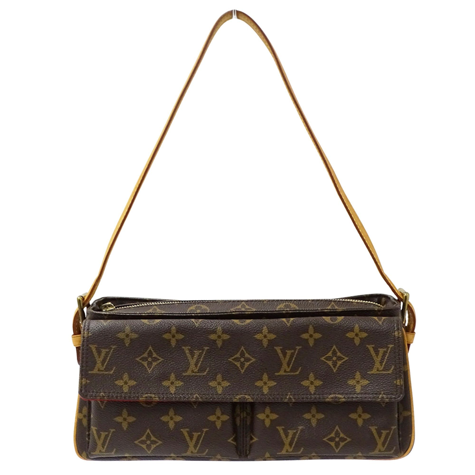 Louis Vuitton Louis Vuitton handbag, Monogram, women's brand shoulder bag, Viva Cite MM M51164, brown, one-shoulder, bag. Size ONE SIZE - 1 Thumbnail