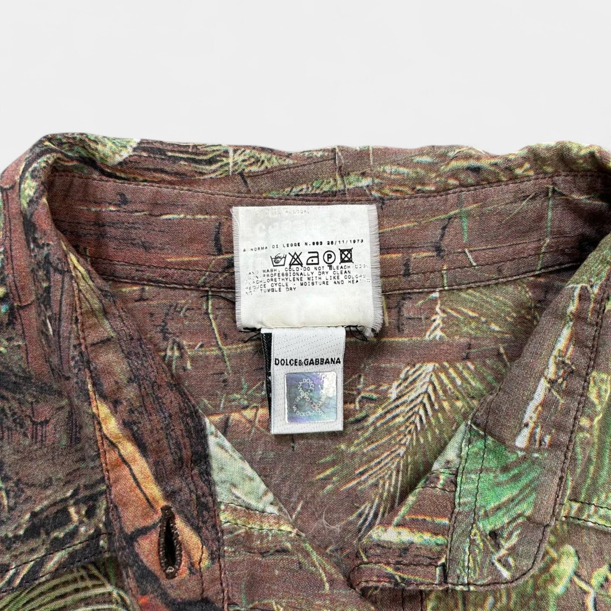 Dolce & Gabbana Dolce & Gabbana Jungle Tropical Shirt Size US S / EU 44-46 / 1 - 5 Thumbnail