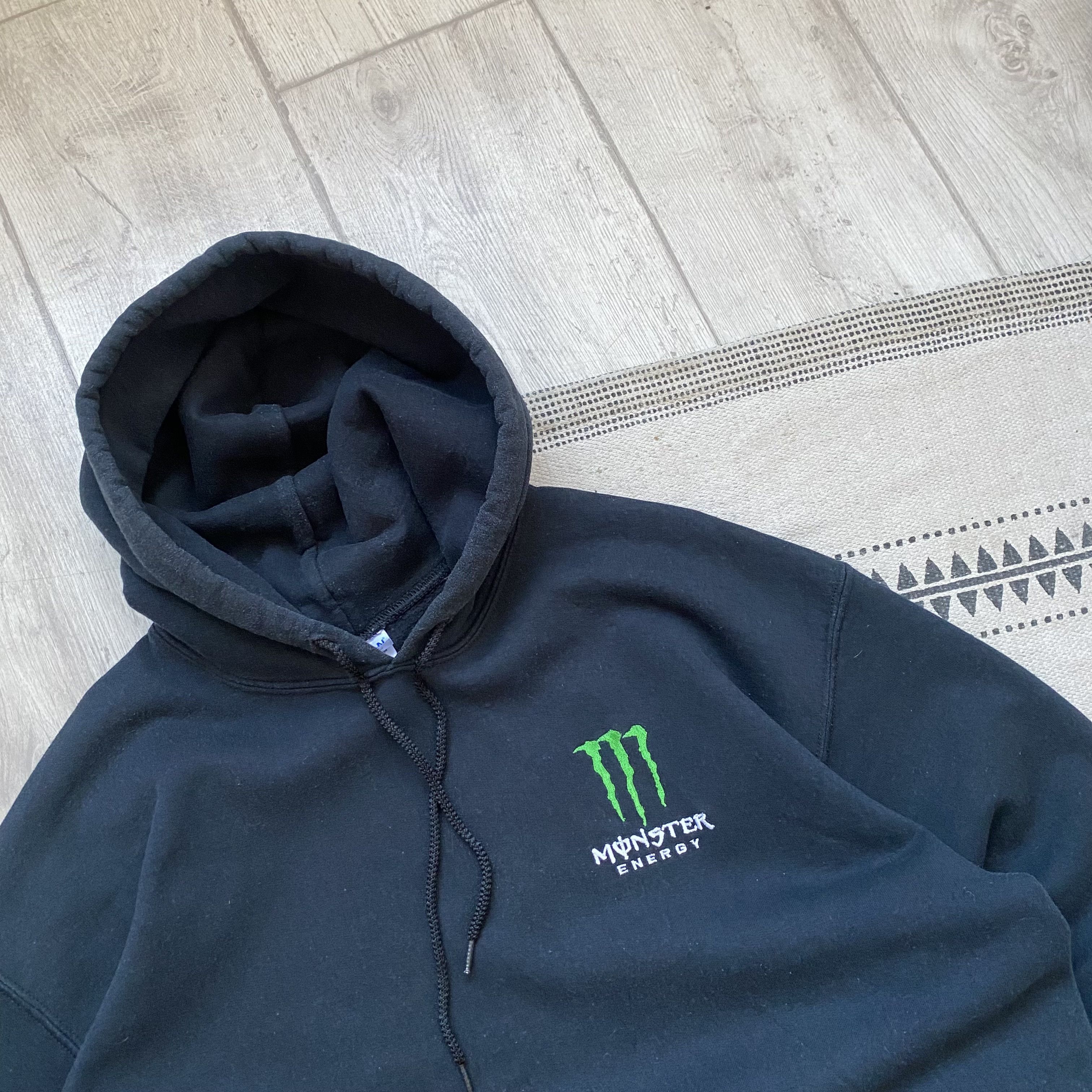 Fox Racing 🏍️ Vintage Racing Monster Energy Hoodie Y2K big logo Size US L / EU 52-54 / 3 - 3 Thumbnail