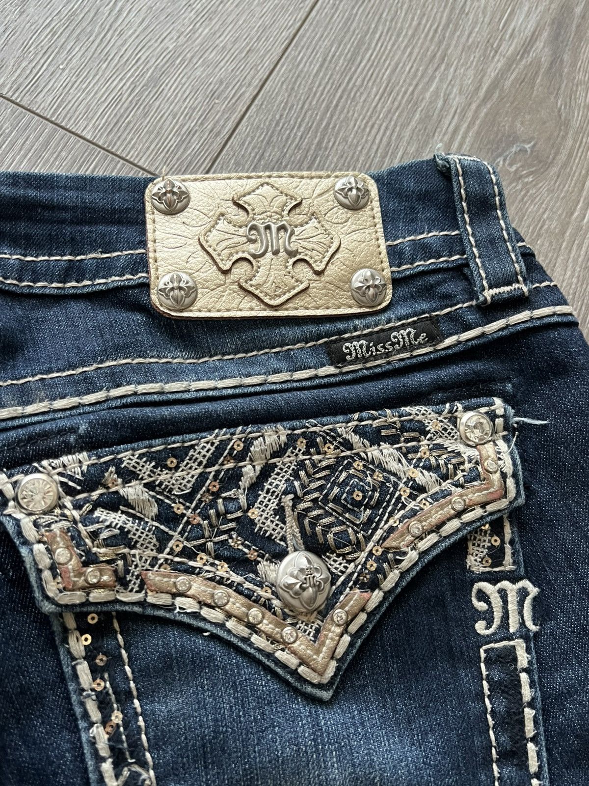 Miss Me Vintage Miss Me Jeans Y2K Skinny Size 29" - 5 Thumbnail