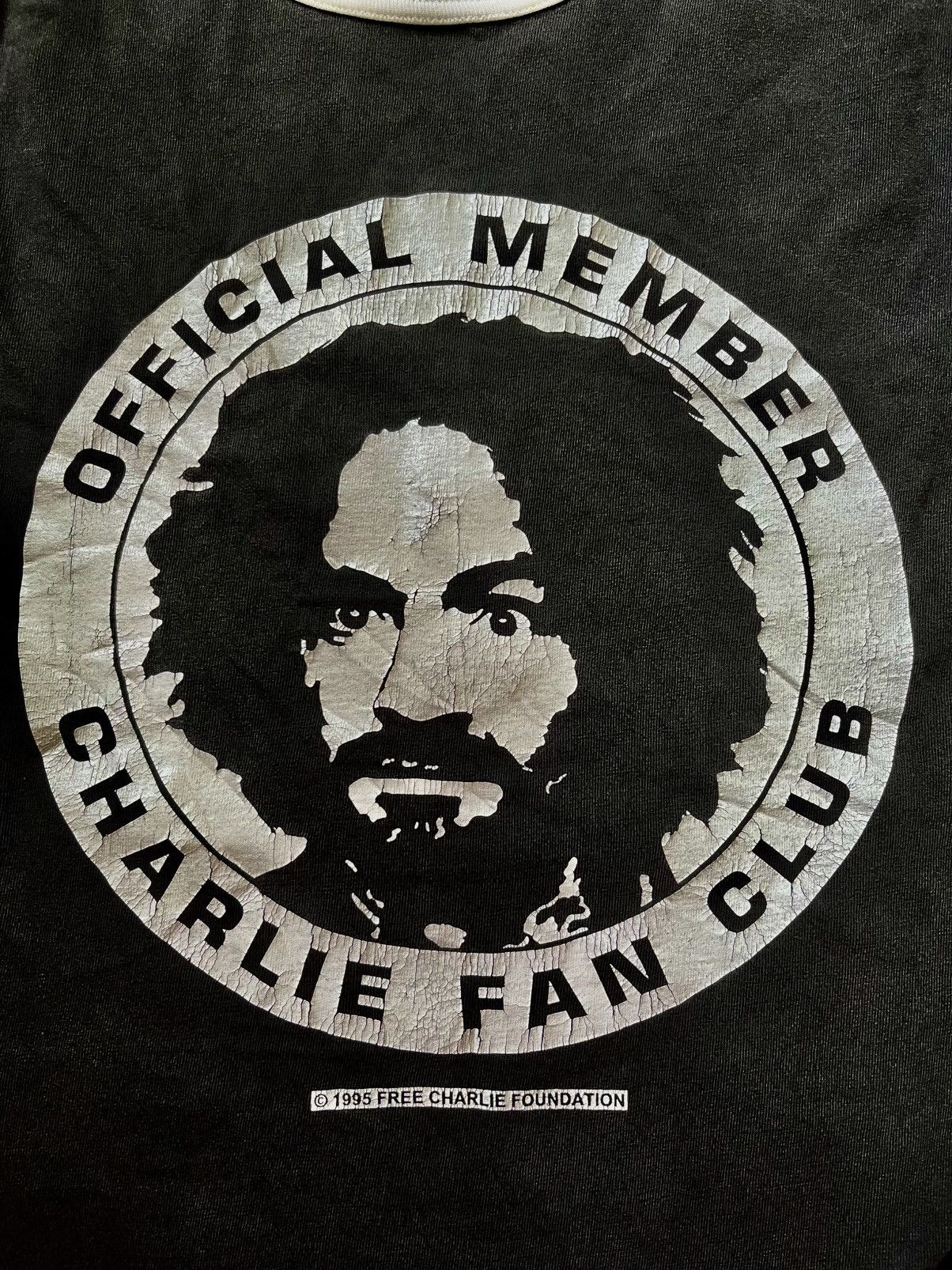 Band Tees Vintage Charlie Manson 3 Quater Sleeve Size US L / EU 52-54 / 3 - 5 Thumbnail