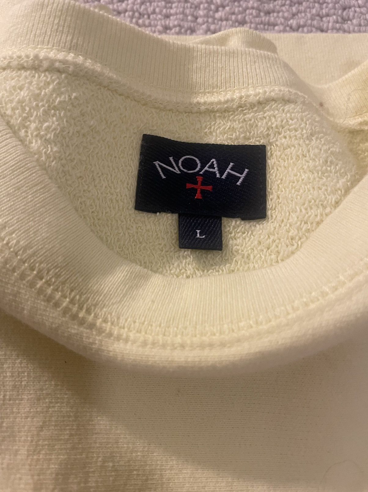 Noah Noah Sweatshirt - Size Large - Neon Yellow Size US L / EU 52-54 / 3 - 2 Thumbnail