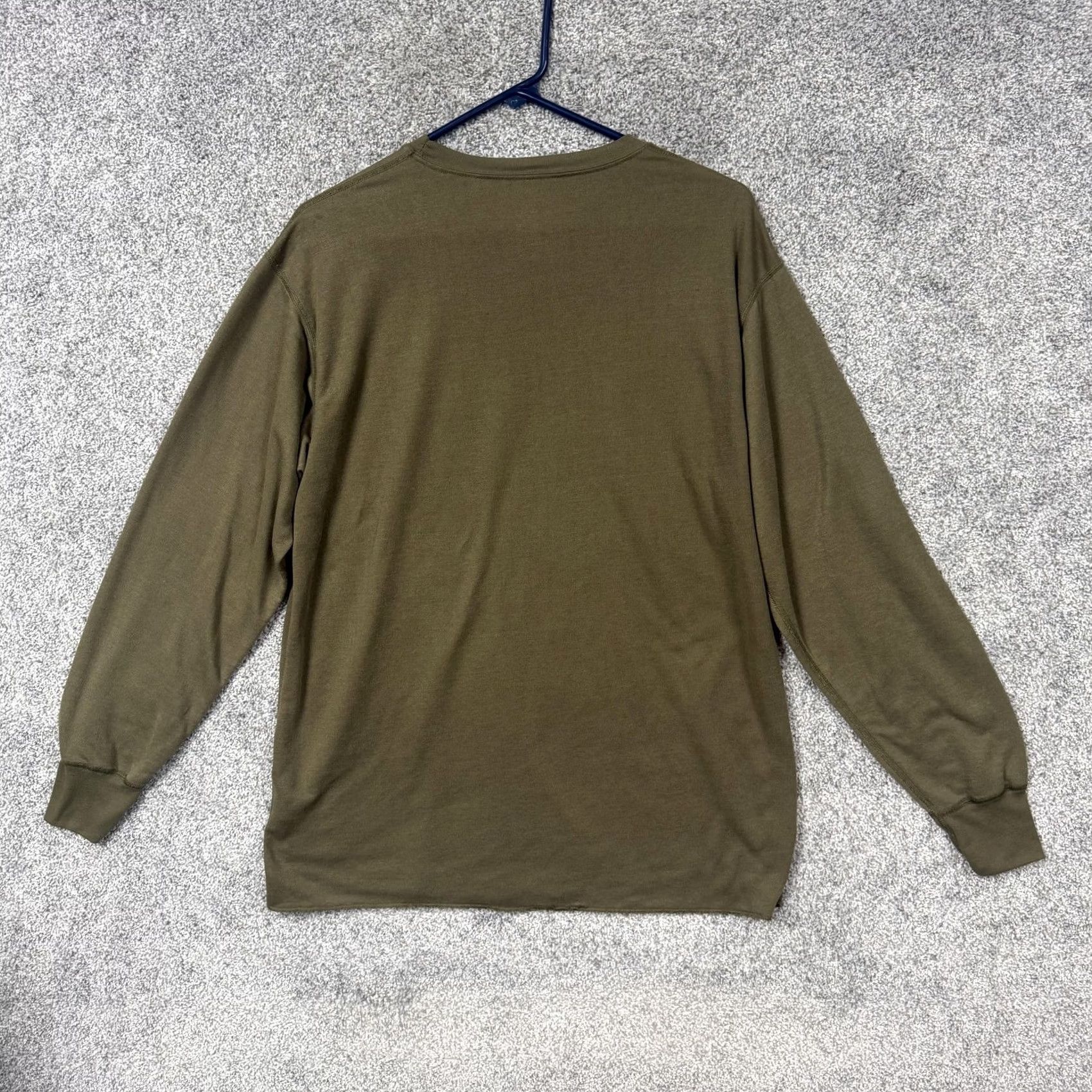 Vintage Cabela's Shirt Mens L Green Long Sleeve Layer Outdoors Hunting Crew Neck Polyester Jersey Size US L / EU 52-54 / 3 - 7 Thumbnail