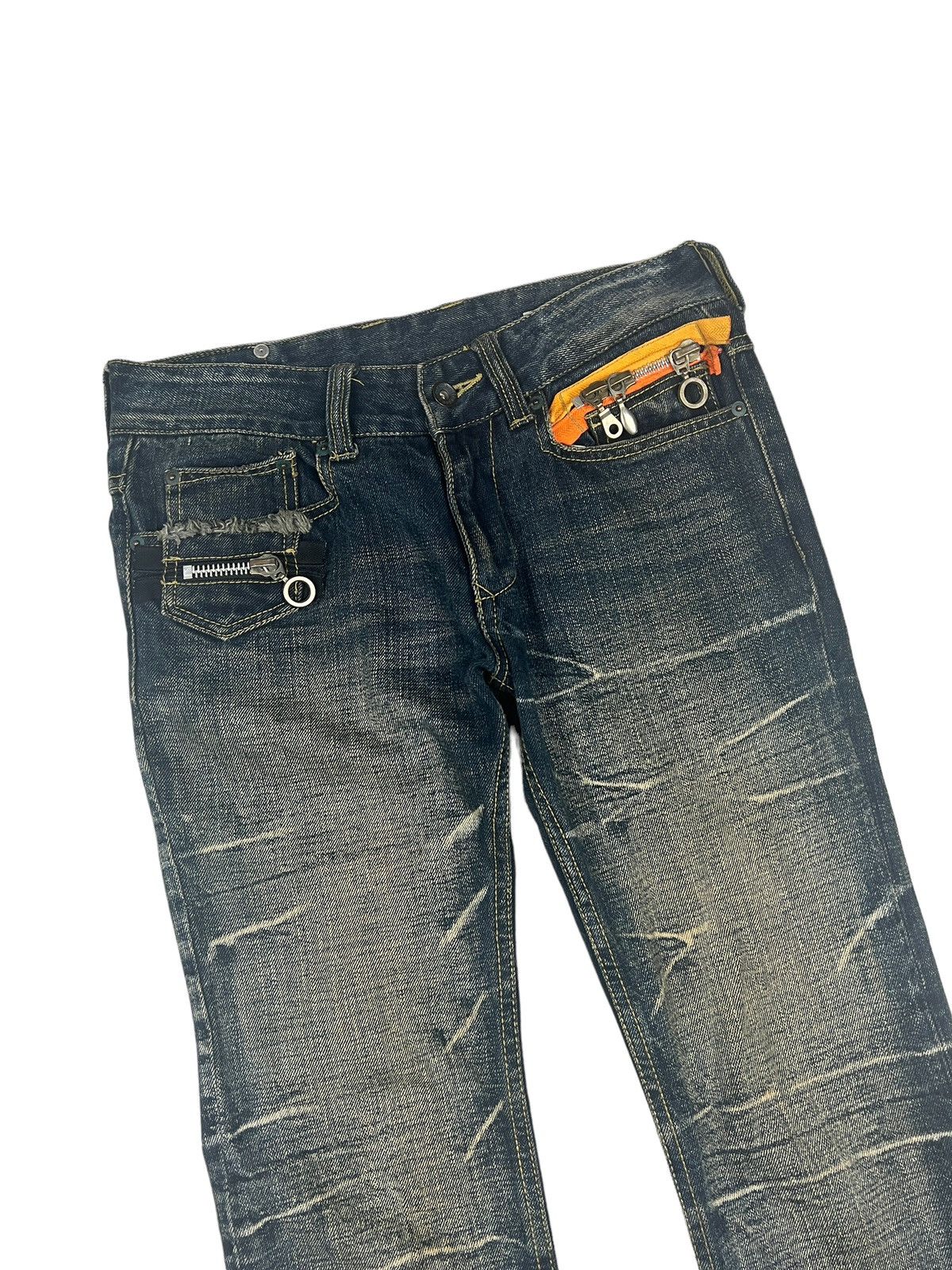 semanticdesign Semantic Design 🇯🇵 Multi Zipper Flare Denim Size US 30 / EU 46 - 4 Thumbnail