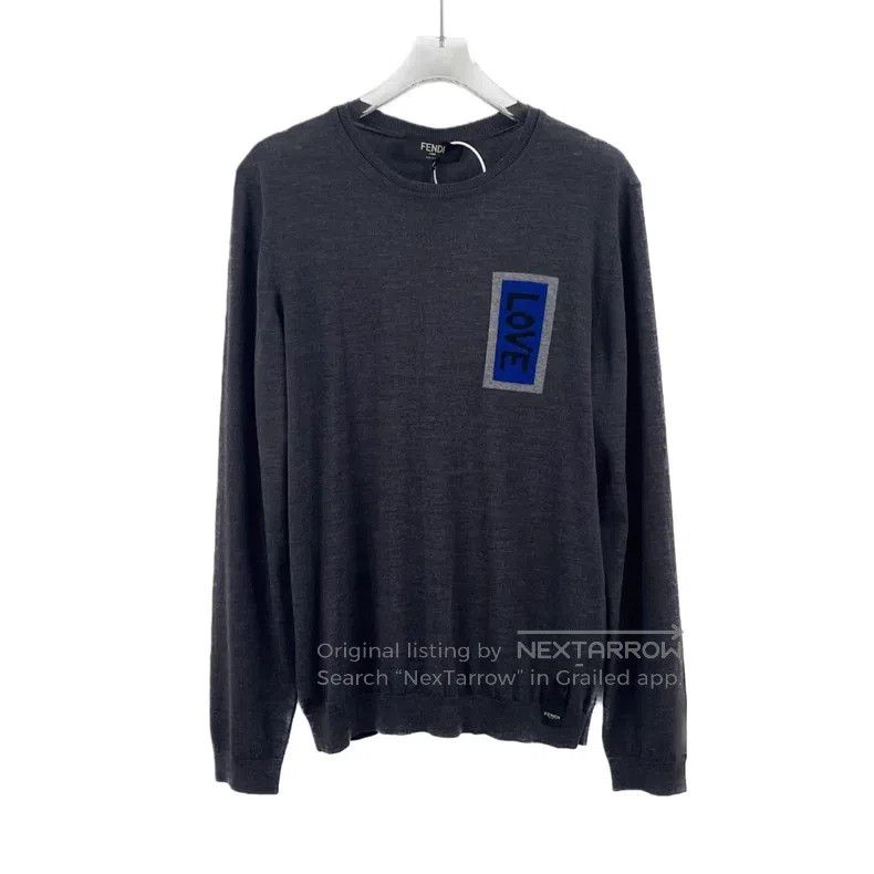 Fendi Fendi Black letter flower, cotton round-neck long-sleeve k Size US M / EU 48-50 / 2 - 1 Thumbnail