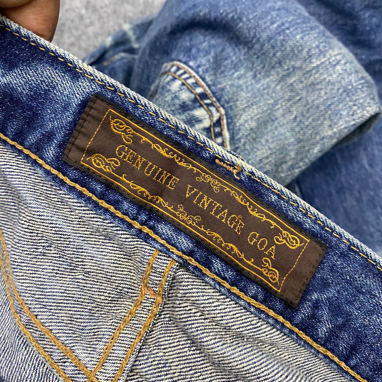 If Six Was Nine Genuine Vintage Goa Selvegde Distressed Denim Size US 32 / EU 48 - 16 Thumbnail