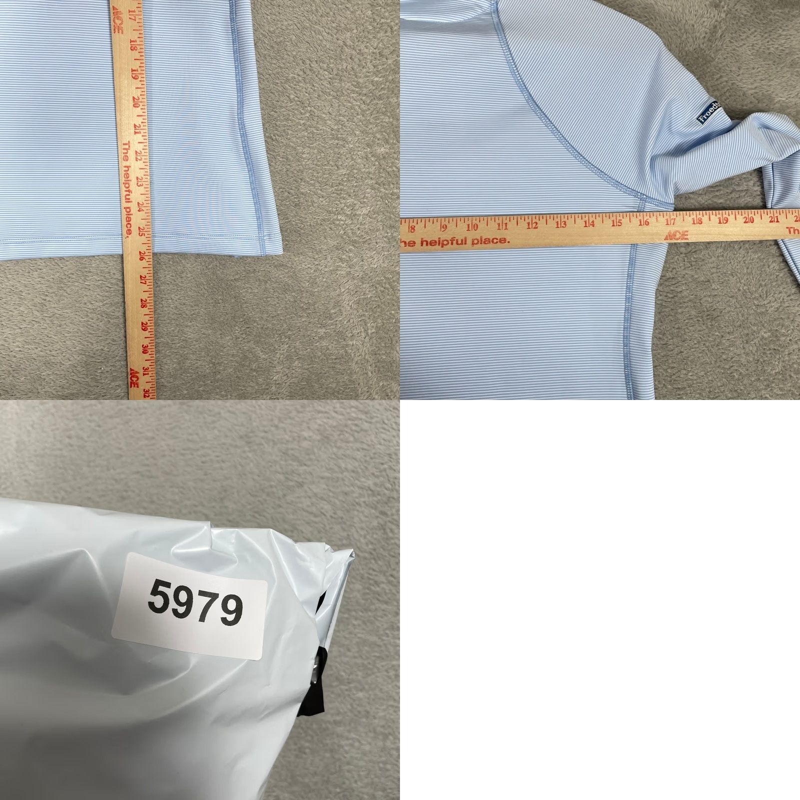 Peter Millar Peter Millar Pullover Womens S Blue Quarter Zip Striped Desert Classic Golf Size S / US 4 / IT 40 - 8 Thumbnail