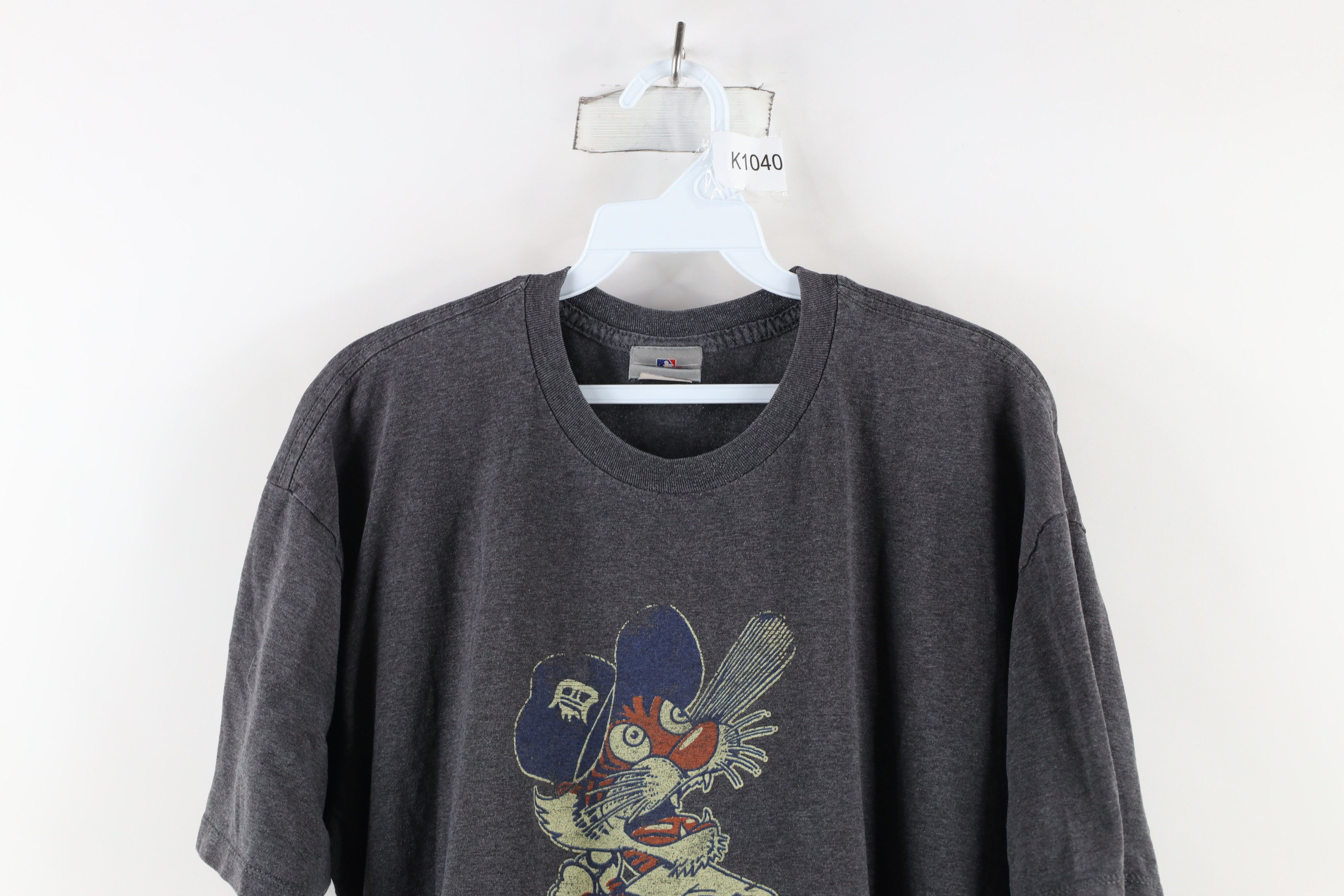 Vintage Vintage Logo Detroit Tigers Old English D Baseball T-Shirt Size XL / US 12-14 / IT 48-50 - 2 Thumbnail