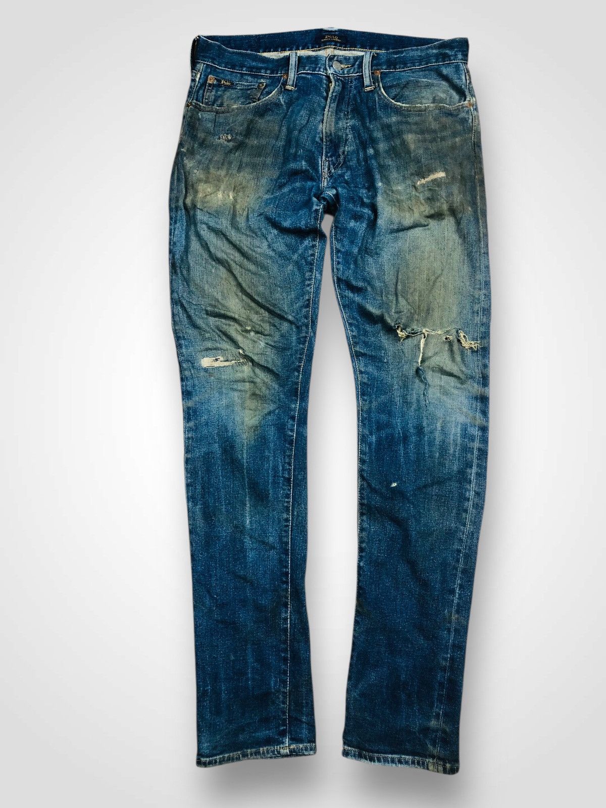 Polo Ralph Lauren Polo Ralph Lauren The Sullivan Slim Distressed Denim (37) Size US 30 / EU 46 - 1 Thumbnail