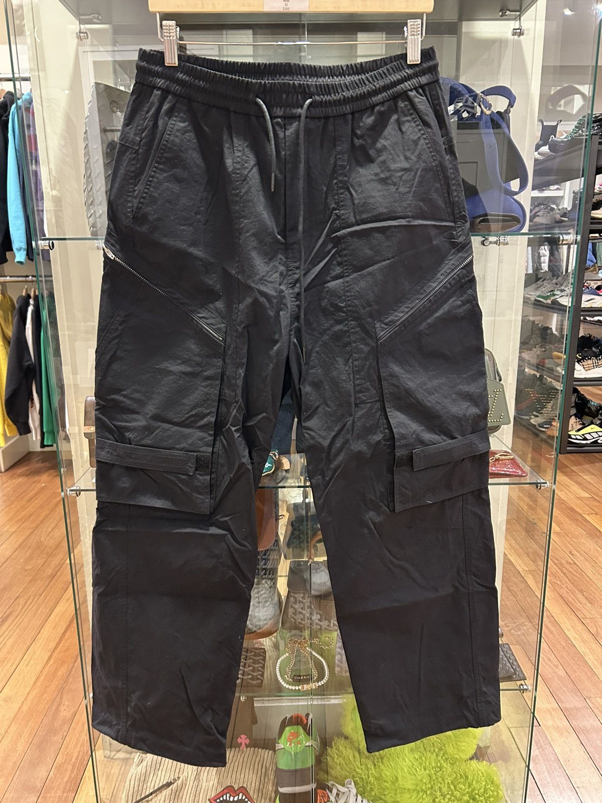 Juun.J Juun.J Nylon Sweatpants - Black Size US 30 / EU 46 - 1 Thumbnail